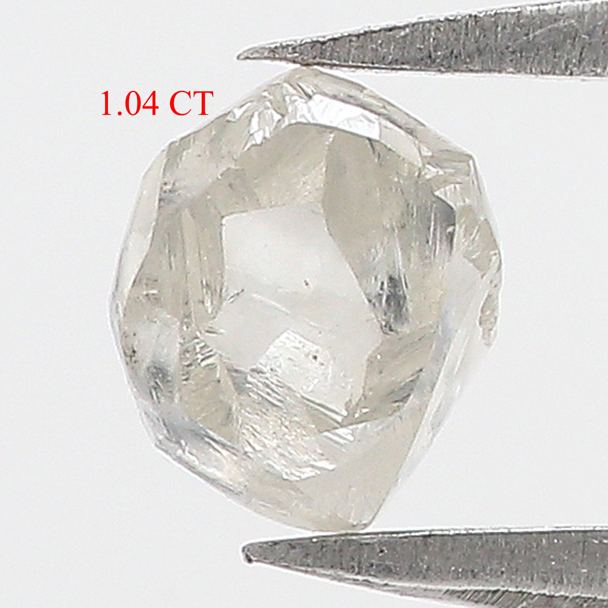 1.04 CT Natural Loose Rough Shape Diamond Milky White Color Rough Diamond 5.70 MM Natural Loose Diamond Rough Irregular Cut Diamond QL3115