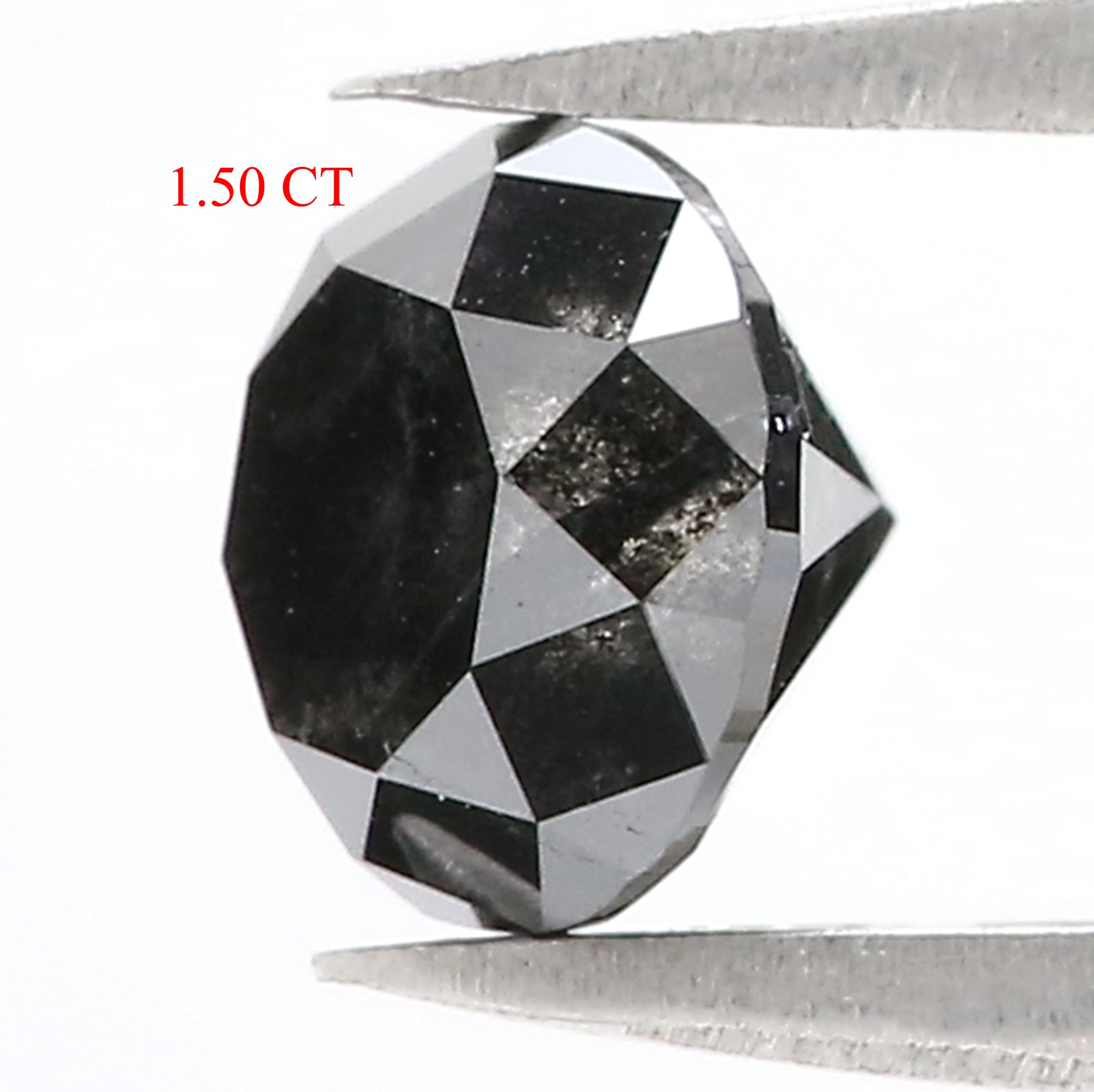 1.50 Ct Natural Loose Round Diamond Black Color Round Diamond 6.50 MM Natural Loose Diamond Black Color Round Brilliant Cut Diamond QL3070