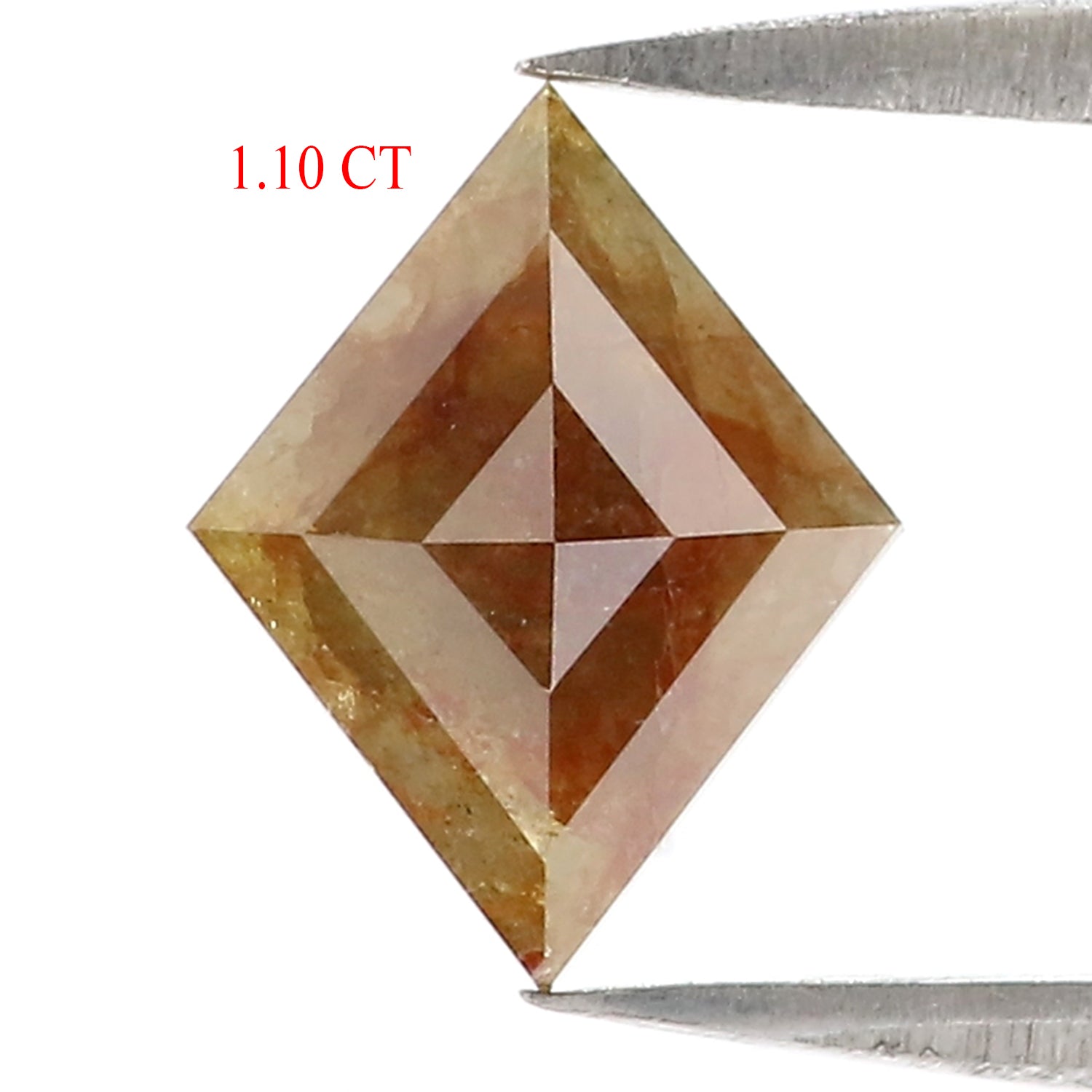 1.10 Ct Natural Loose Kite Shape Diamond Brown Color Kite Cut Diamond 9.80 MM Natural Loose Gray Color Diamond Kite Rose Cut Diamond LQ8105