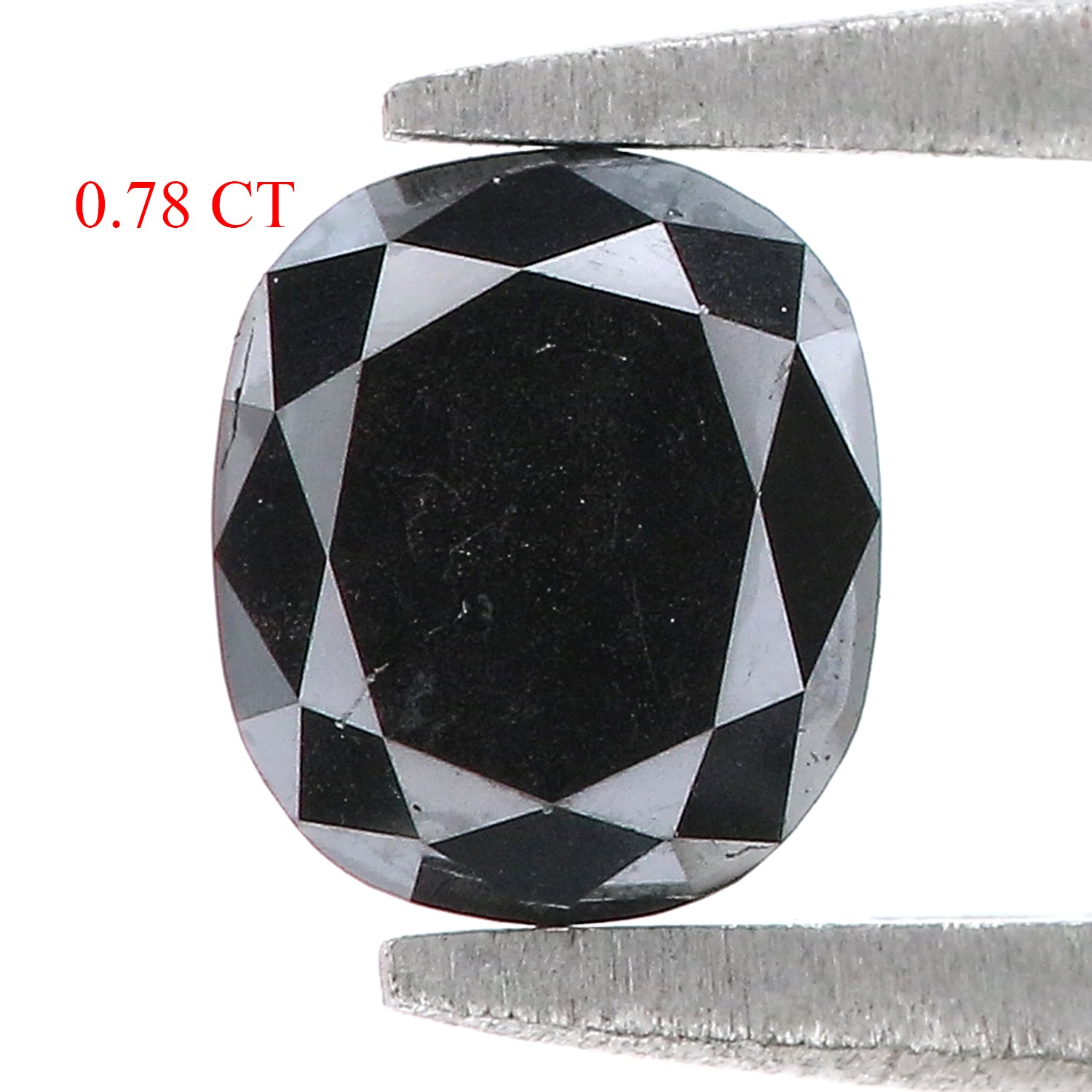 0.78 CT Natural Loose Oval Shape Diamond Black Oval Rose Cut Diamond 5.95 MM Natural Loose Black Color Oval Shape Rose Cut Diamond QK2517