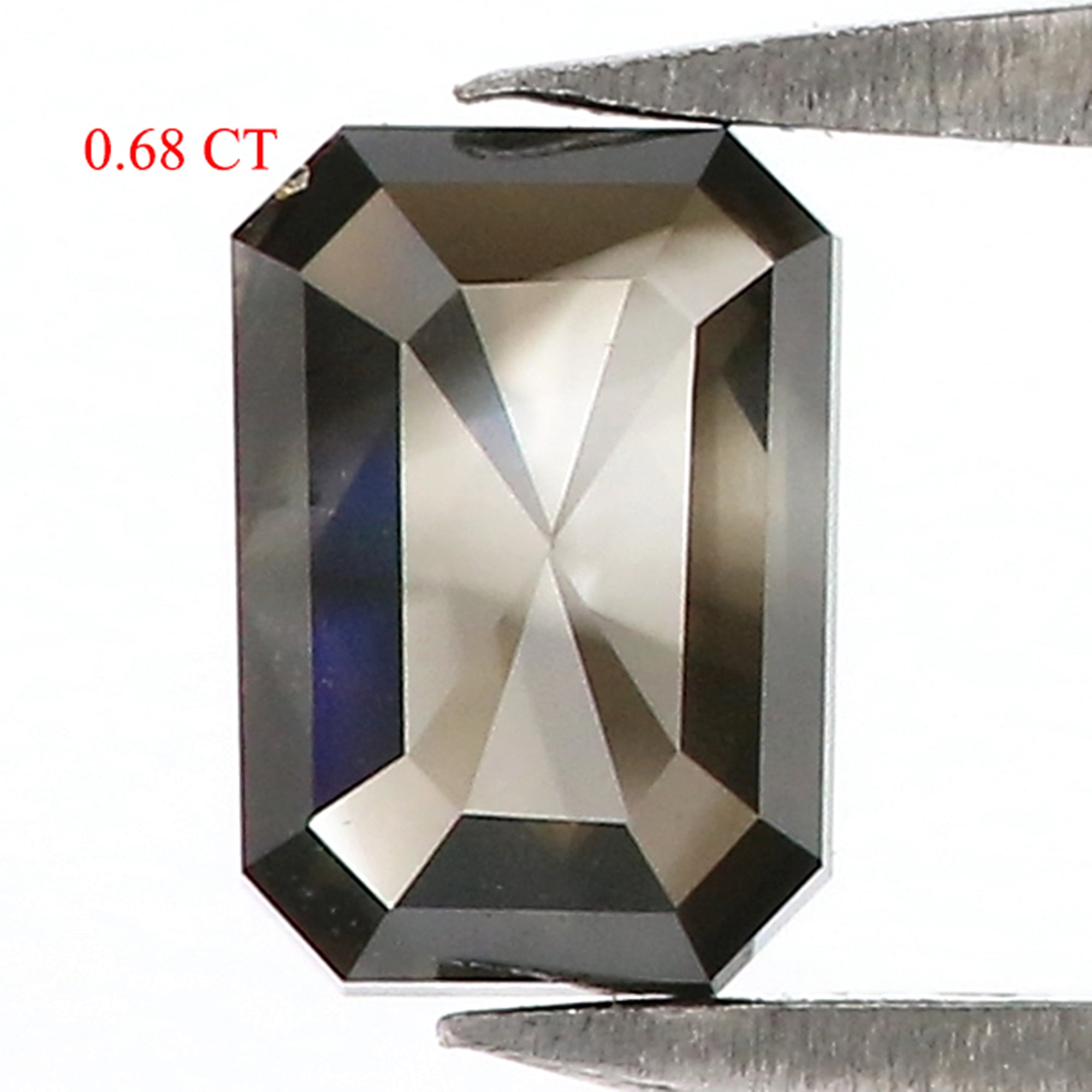 0.68 Ct Natural Loose Emerald Cut Diamond Brown Color Emerald Diamond 5.90 MM Natural Loose Diamond Brown Color Emerald Cut Diamond QL8902