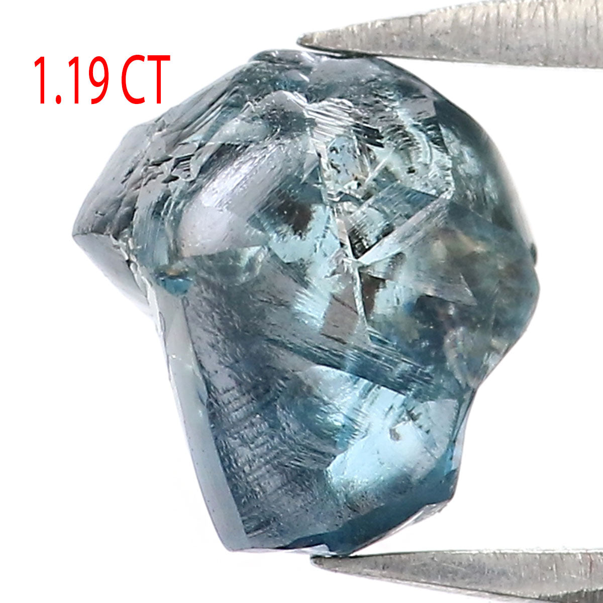 1.19 CT Natural Loose Rough Shape Diamond Blue Color Rough Cut Diamond 6.75 MM Natural Loose Blue Diamond Rough Irregular Cut Diamond LQ2321