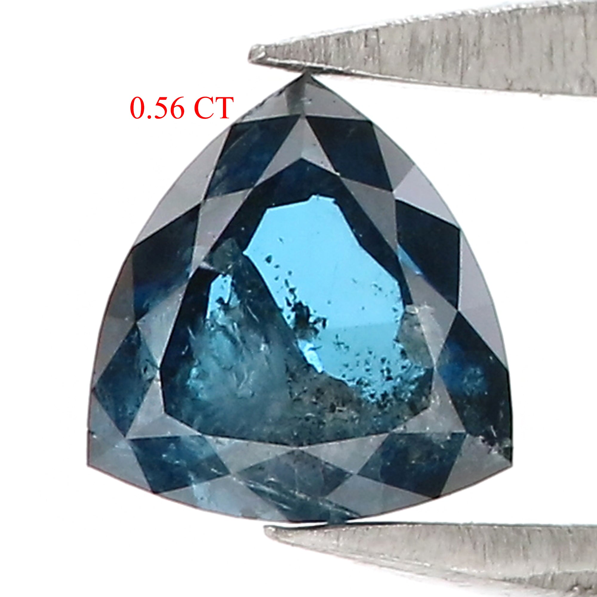 0.56 CT Natural Loose Triangle Shape Diamond Blue Color Triangle Cut Diamond 5.15 MM Natural Blue Triangle Shape Rose Cut Diamond QL3136