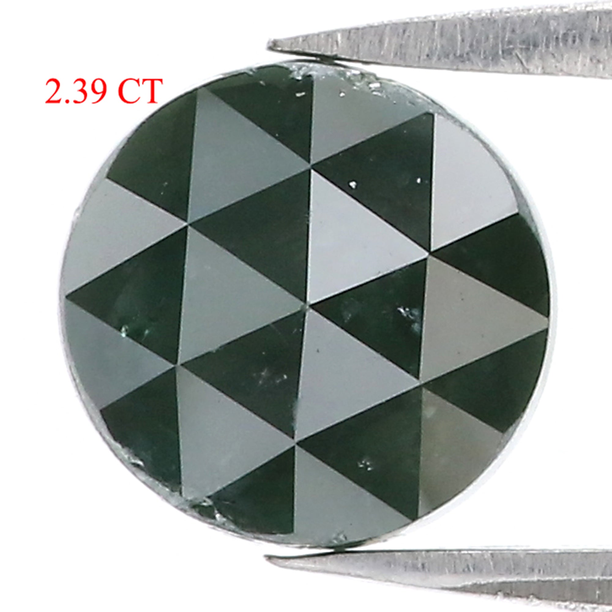 2.39 CT Natural Loose Round Rose Cut Diamond Green Color Round Shape Diamond 8.25 MM Natural Loose Green Color Round Rose Cut Diamond LQ5770