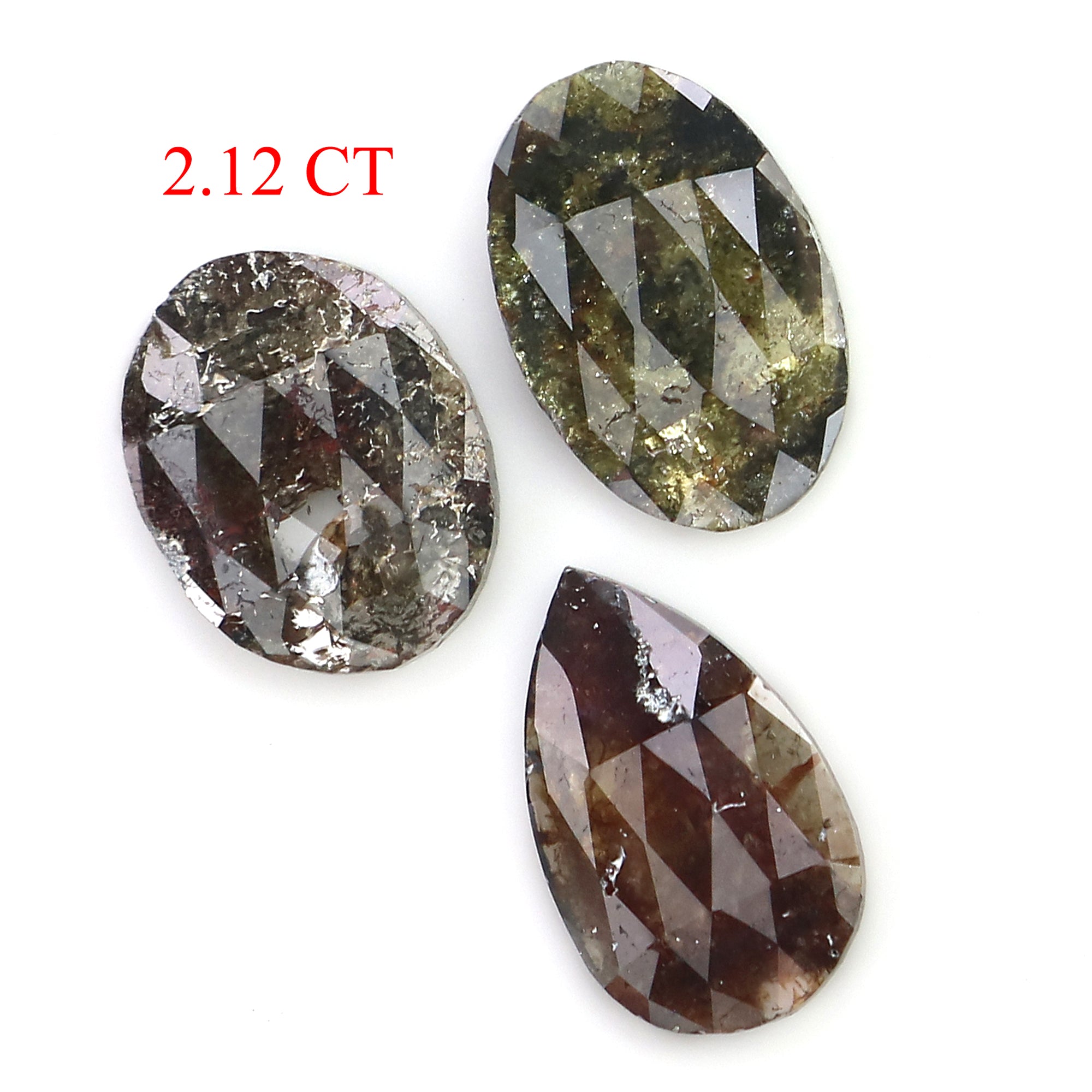 2.12 CT Natural Loose Mix Shape Diamond Mix Color Mix Shape Diamond 9.30 MM Natural Loose Mix Color Mix Shape Rose Cut Diamond LQ3176