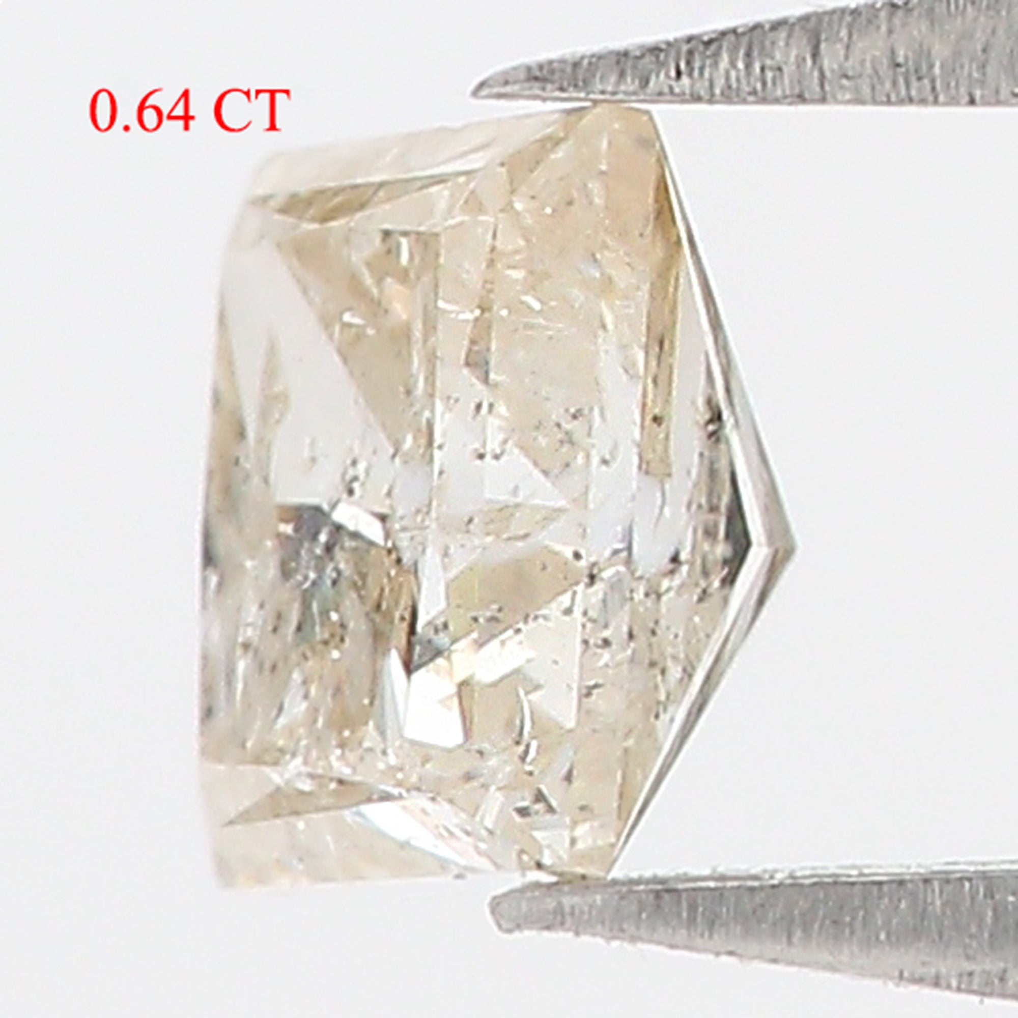 0.64 Ct Natural Loose Princess Shape Diamond Grey Color Princess Diamond 4.70 MM Natural Grey Diamond Princess Brilliant Cut Diamond QL9688