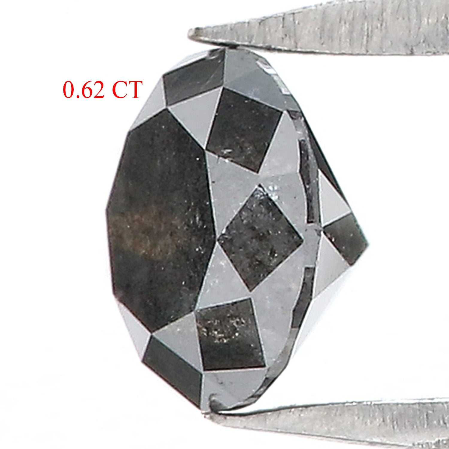 0.62 Ct Natural Loose Round Shape Diamond Black Color Round Cut Diamond 5.10 MM Natural Loose Grey Color Round Brilliant Cut Diamond QK1831