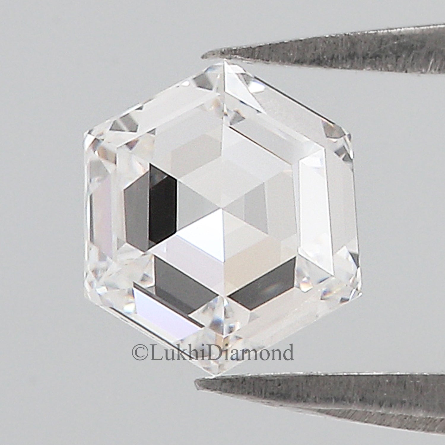 1.01 CT IGI Certified Hexagonal Step Cut Diamond White - D Color VVS2 Clarity Lab Grown Diamond Lab Created Diamond Hexagon CVD Diamond Q191