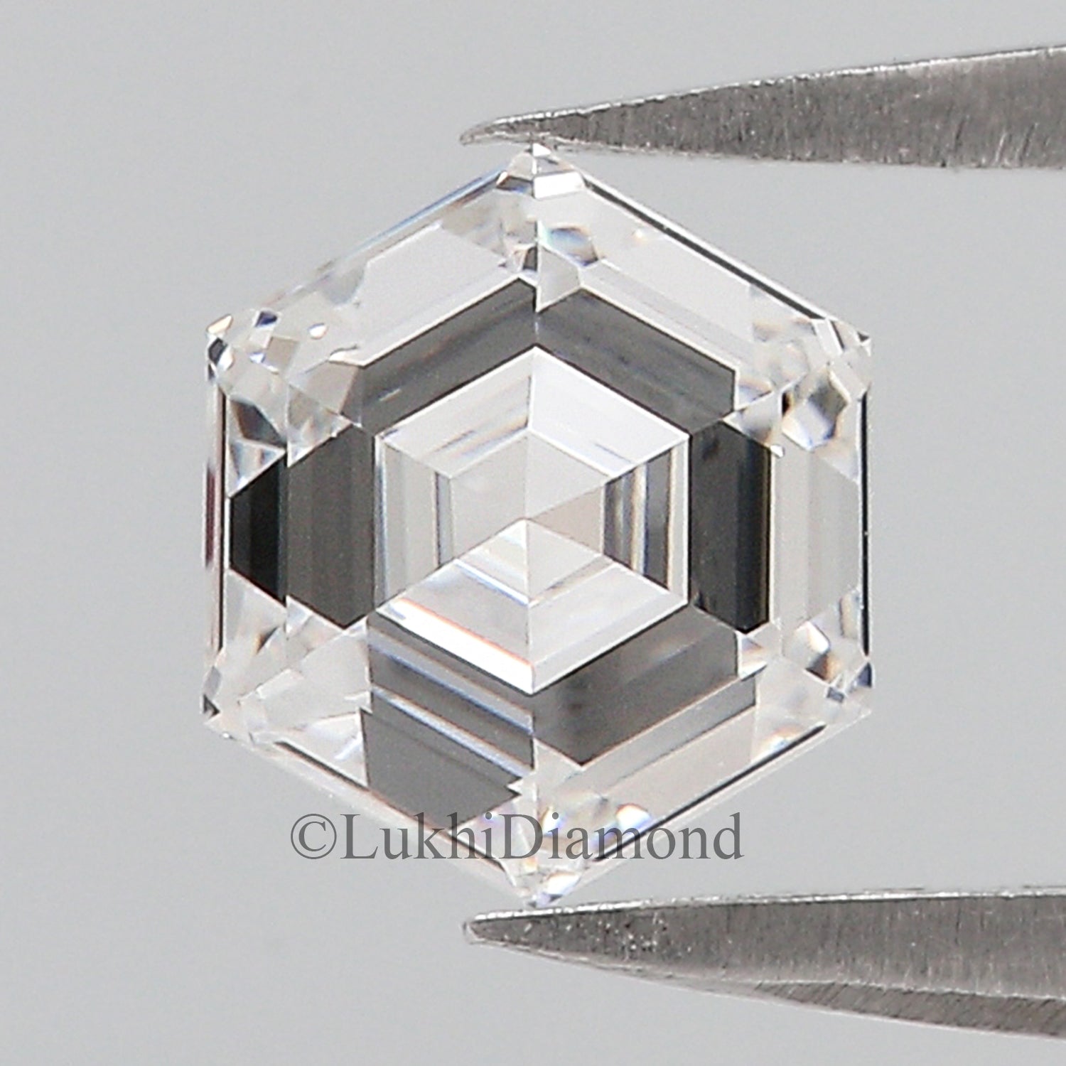 1.00 CT IGI Certified Hexagonal Step Cut Diamond White - E Color VS1 Clarity Lab Grown Diamond Lab Created Diamond Hexagon CVD Diamond Q192