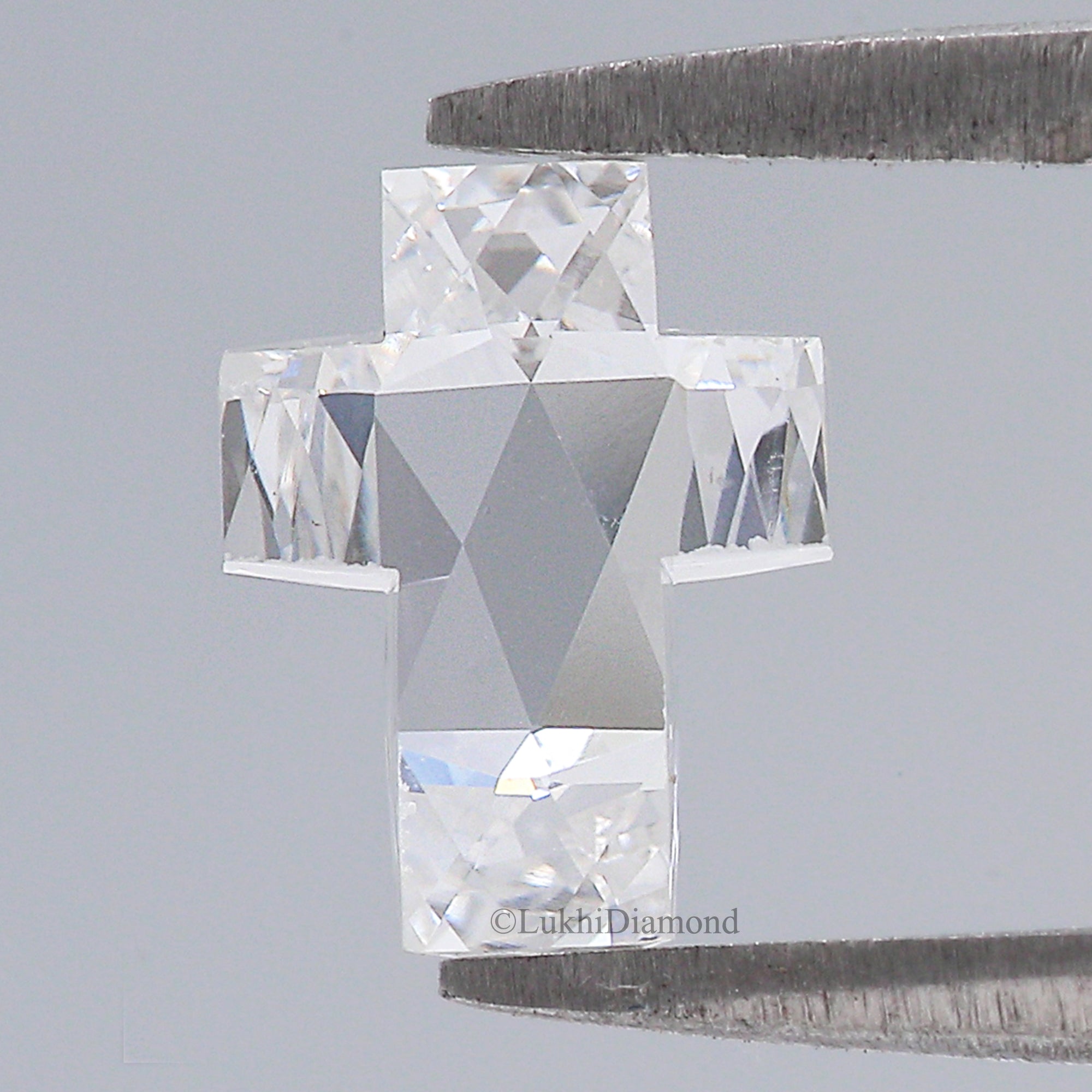 1.33 CT Lab Grown Cross Cut Diamond White - E Color VS1 Clarity Diamond Lab Grown Diamond CVD Diamond Lab Created Rose Cut Diamond L3259