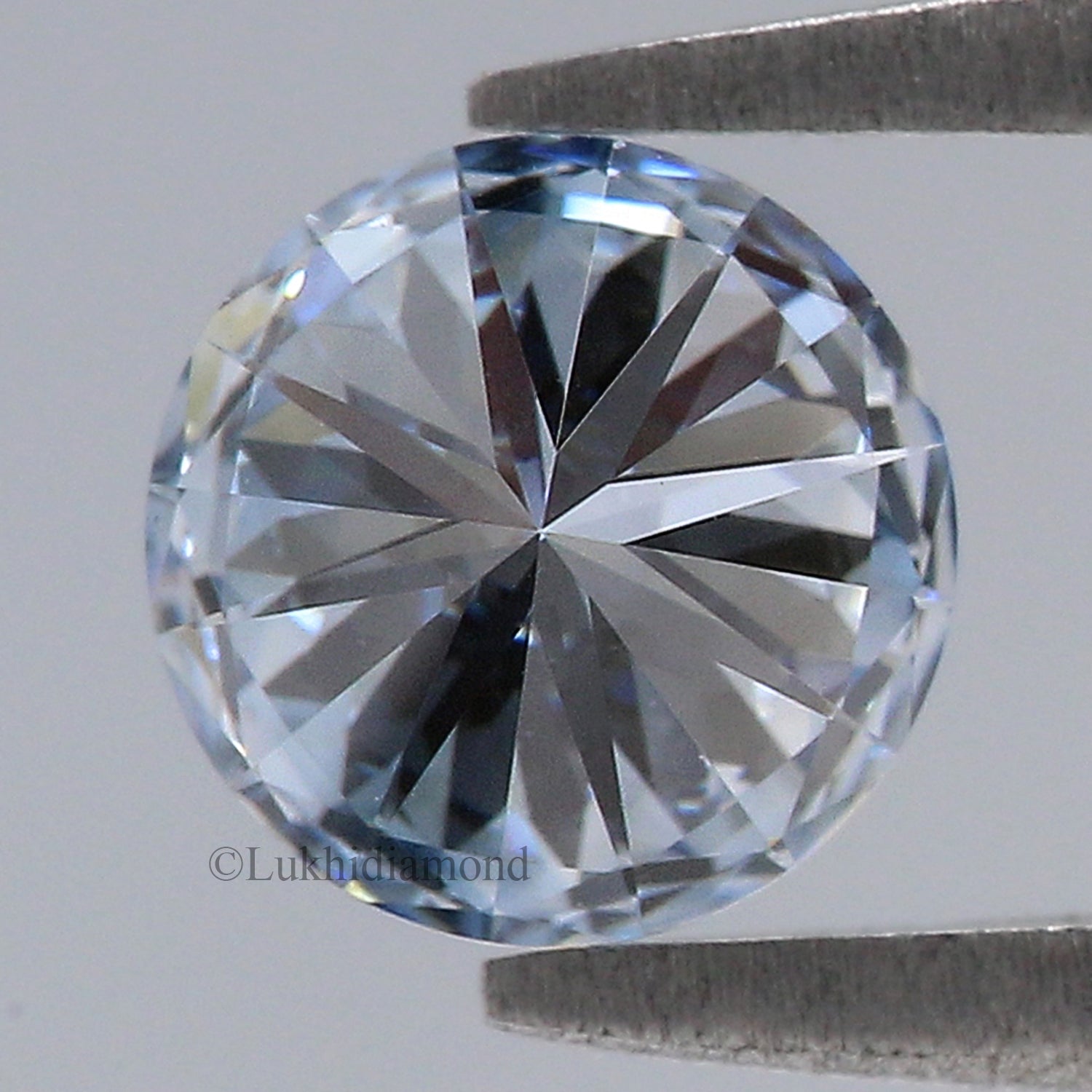 0.90 CT IGI Certified Round Brilliant Cut Fancy Blue Color VS1 Clarity Diamond Lab Grown Diamond Lab Created Round Diamond CVD Diamond L3283