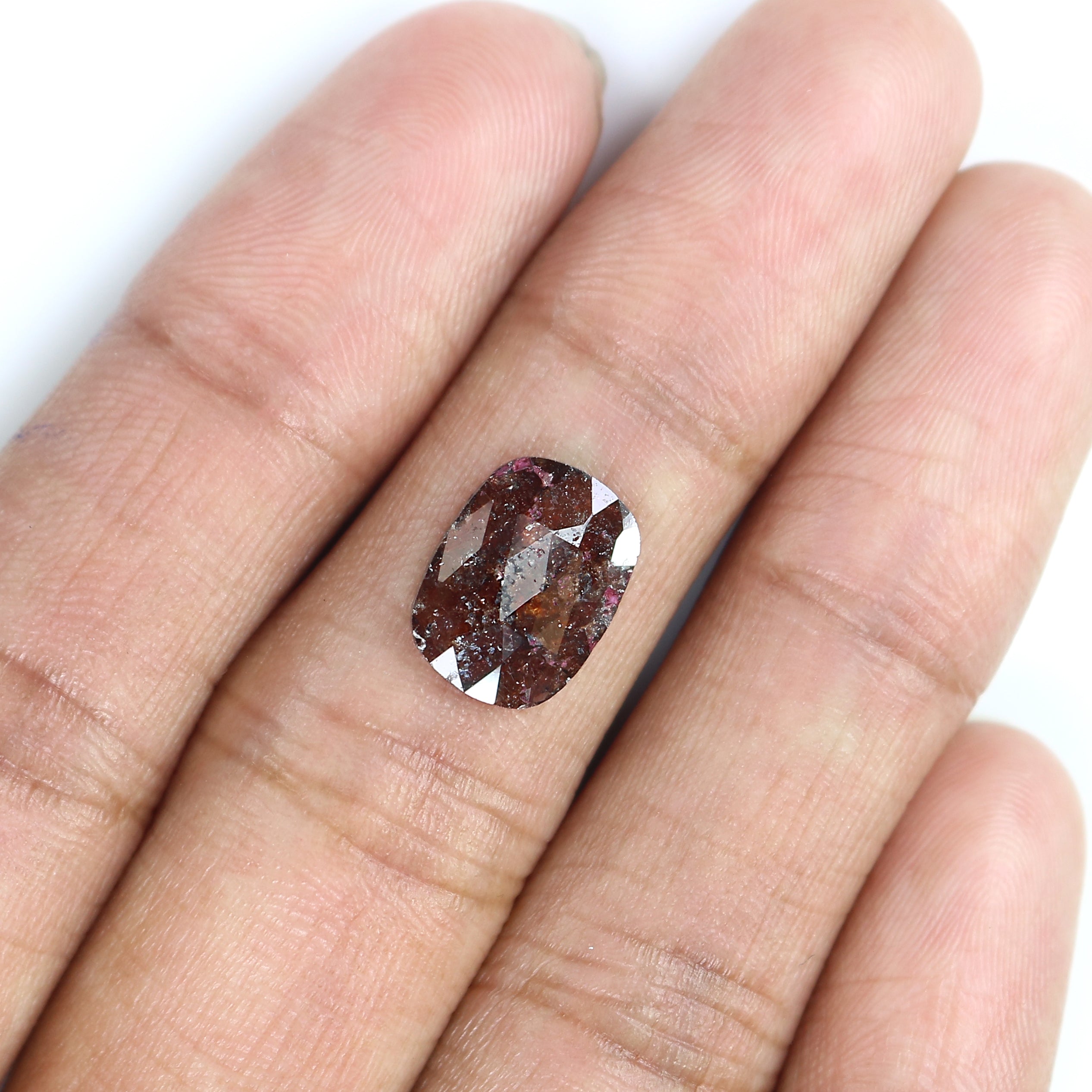 1.83 CT Natural Loose Oval Shape Diamond Brown Color Oval Cut Diamond 11.45 MM Natural Brown Color Diamond Oval Rose Cut Diamond LQ3157