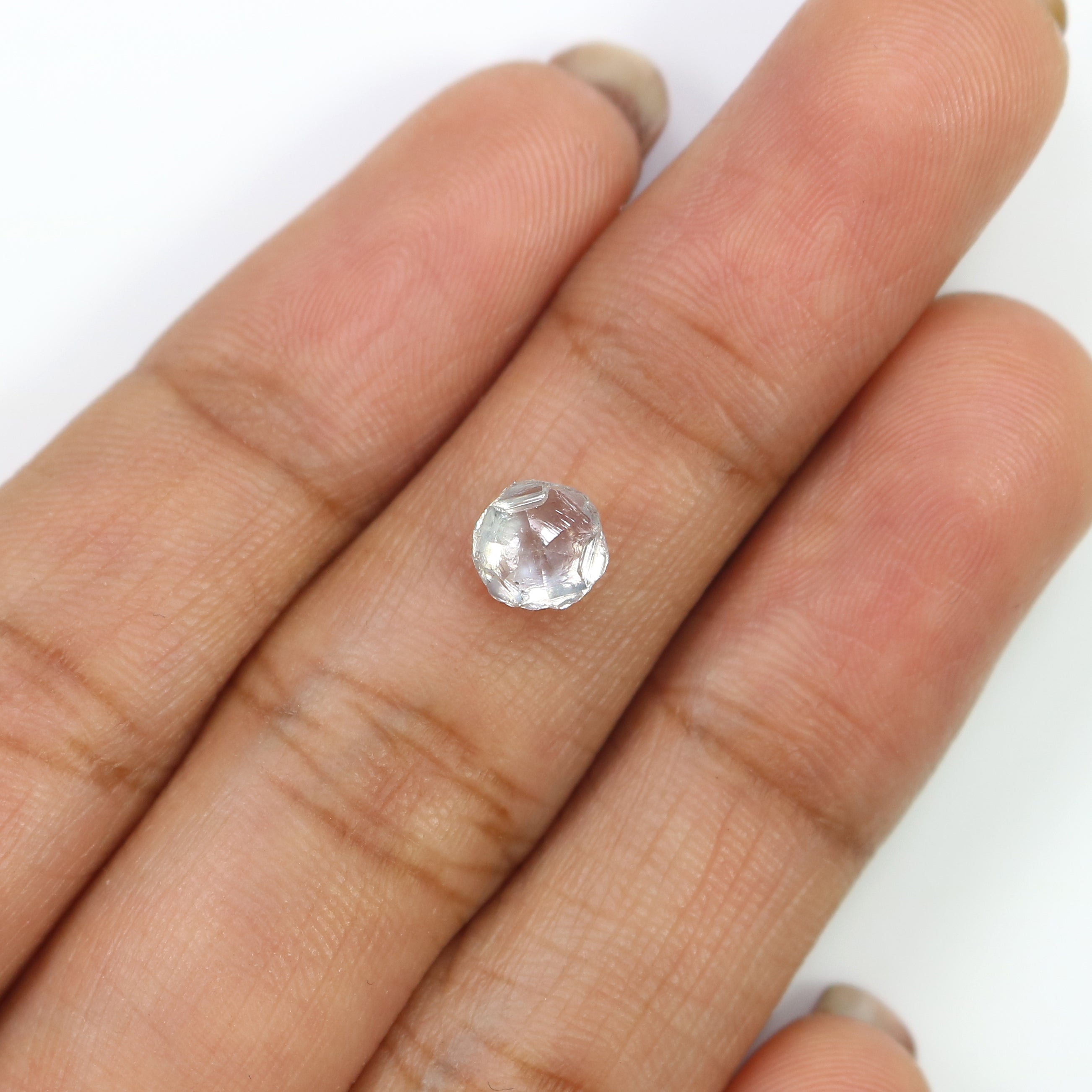 1.14 CT Natural Loose Rough Shape Diamond White Color Rough Diamond 5.80 MM Natural Loose White Diamond Rough Irregular Cut Diamond QL3111