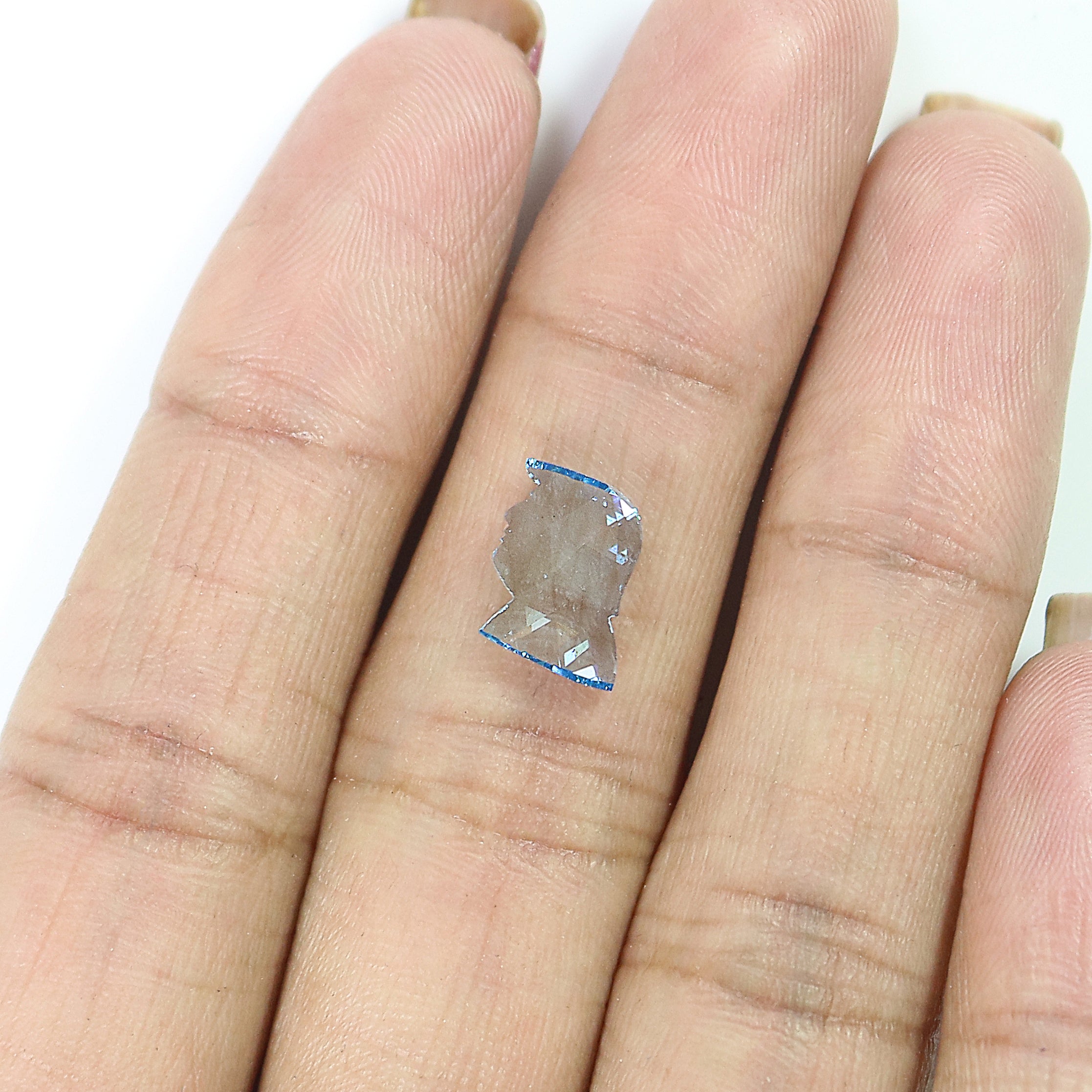 1.72 CT USA President Donald Trump Shape Lab grown Diamond Fancy Blue Color VS Clarity Diamond CVD Diamond Lab Created Face Cut Diamond L3260