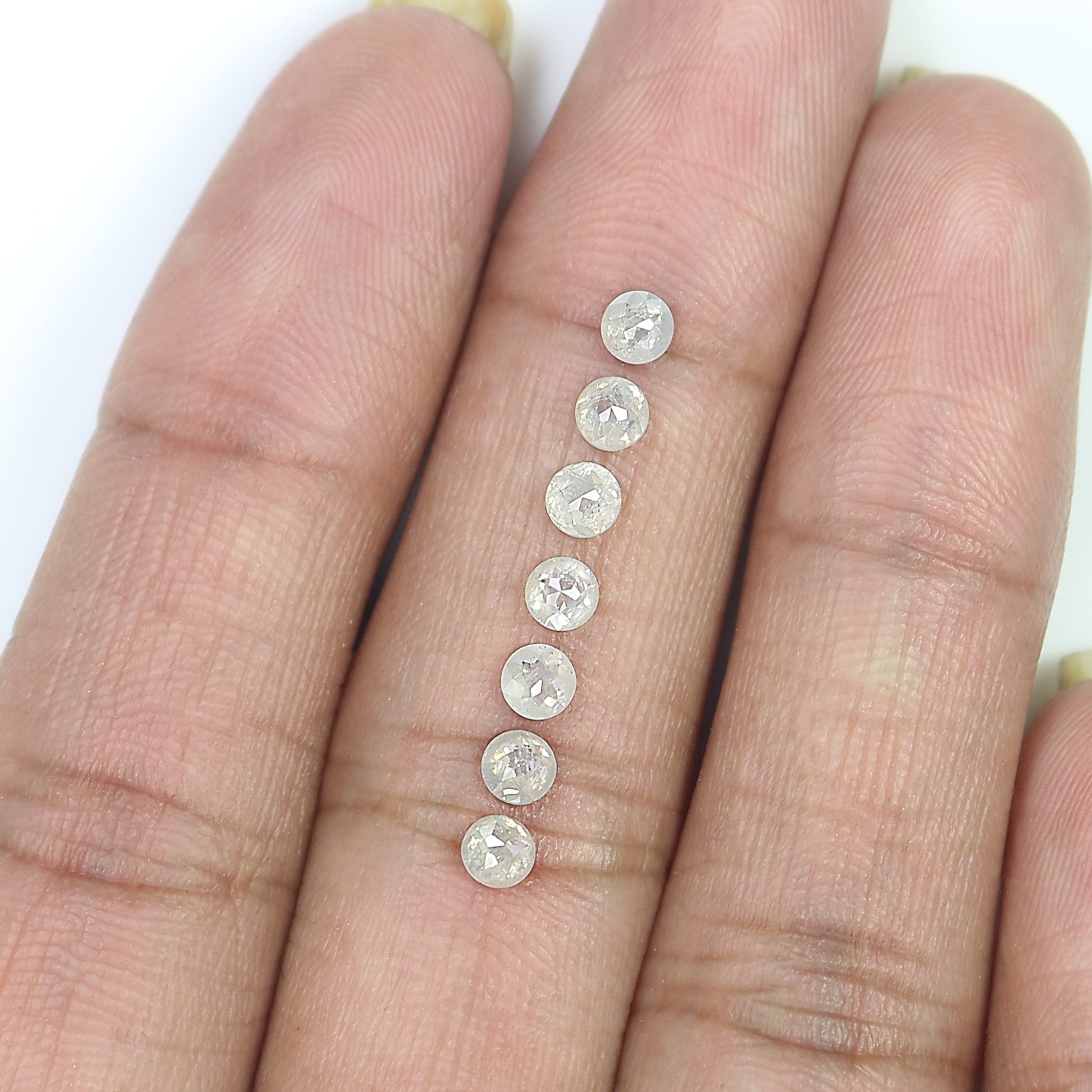 1.45 CT Natural Loose Round Rose Cut Diamond Grey Color Round Shape Diamond 3.40 MM Natural Loose Grey Color Round Rose Cut Diamond LQ3268