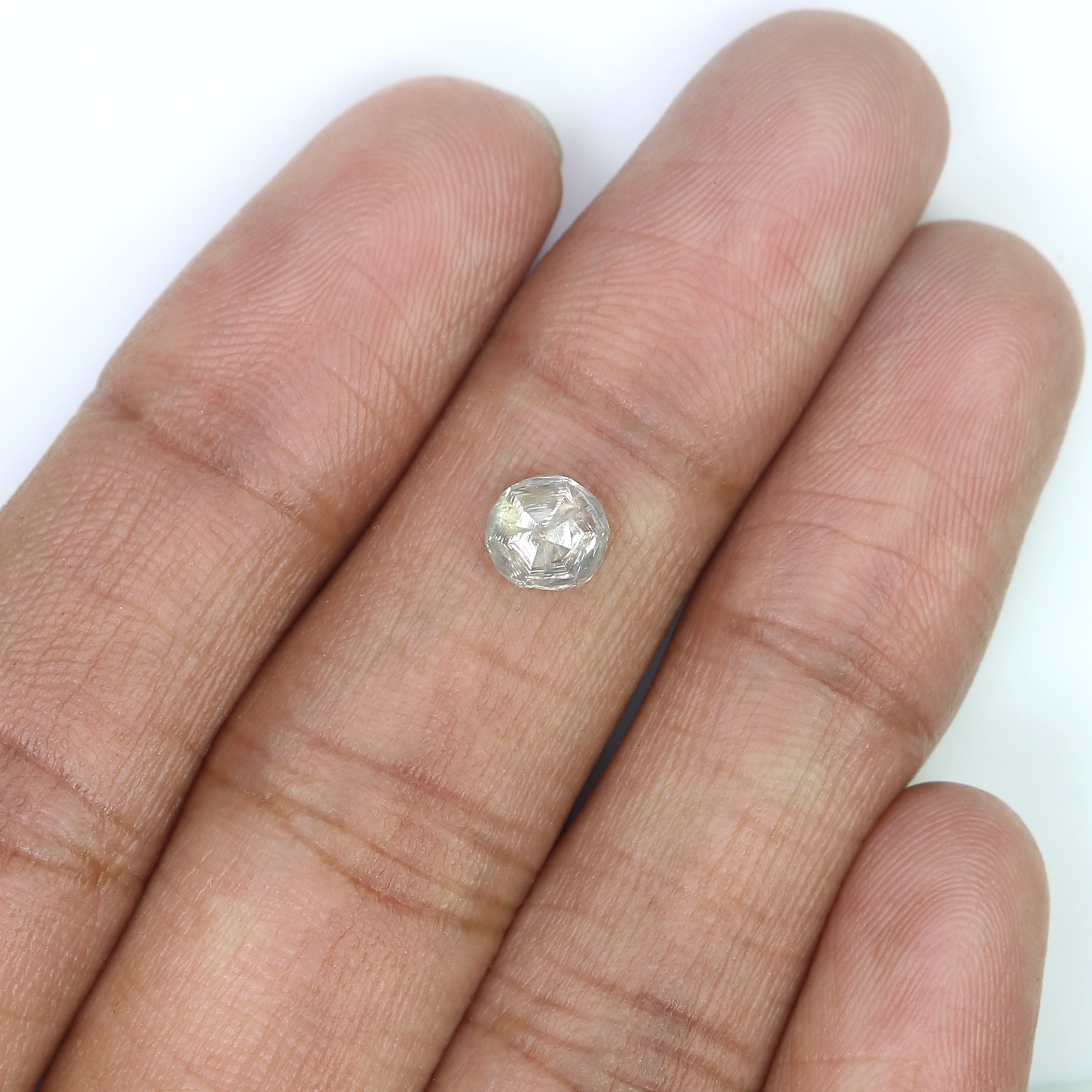 1.00 CT Natural Loose Rough Shape Diamond Grey Color Rough Diamond 5.75 MM Natural Loose Grey Diamond Rough Irregular Cut Diamond QL3121