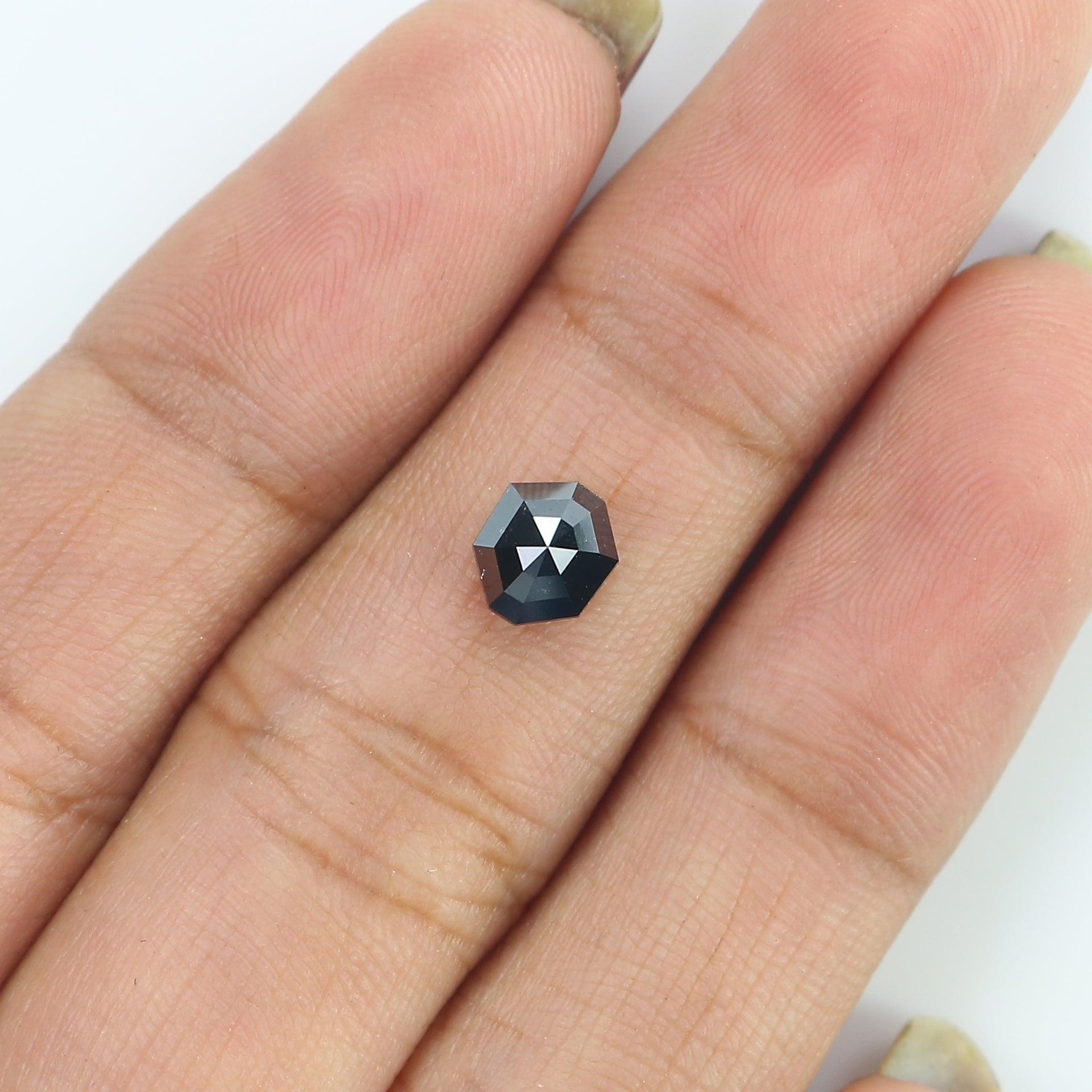 Natural Loose Octagon Diamond, Black Color Octagon Diamond, Natural Loose Diamond, Octagon Rose Cut Diamond, 0.75 CT Octagon Shape L9762