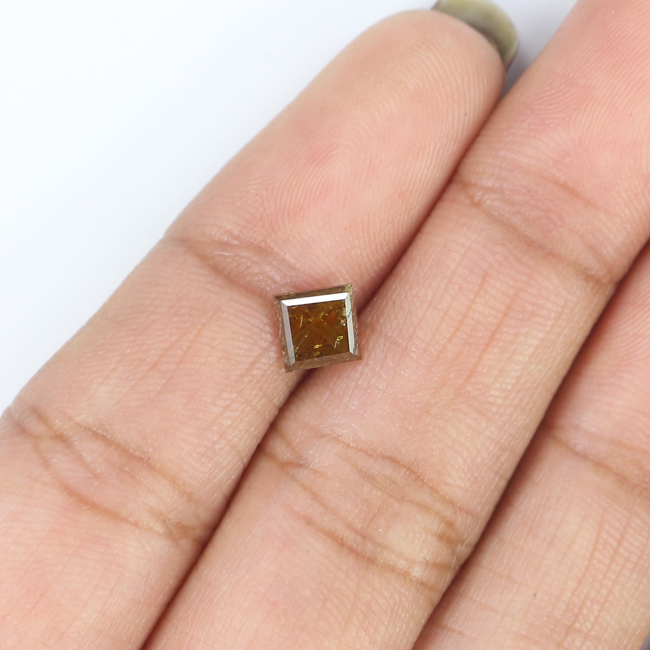 0.66 CT Natural Loose Kite Shape Diamond Brown Color Kite Cut Diamond 6.90 MM Natural Loose Brown Color Diamond Kite Rose Cut Diamond LQ311