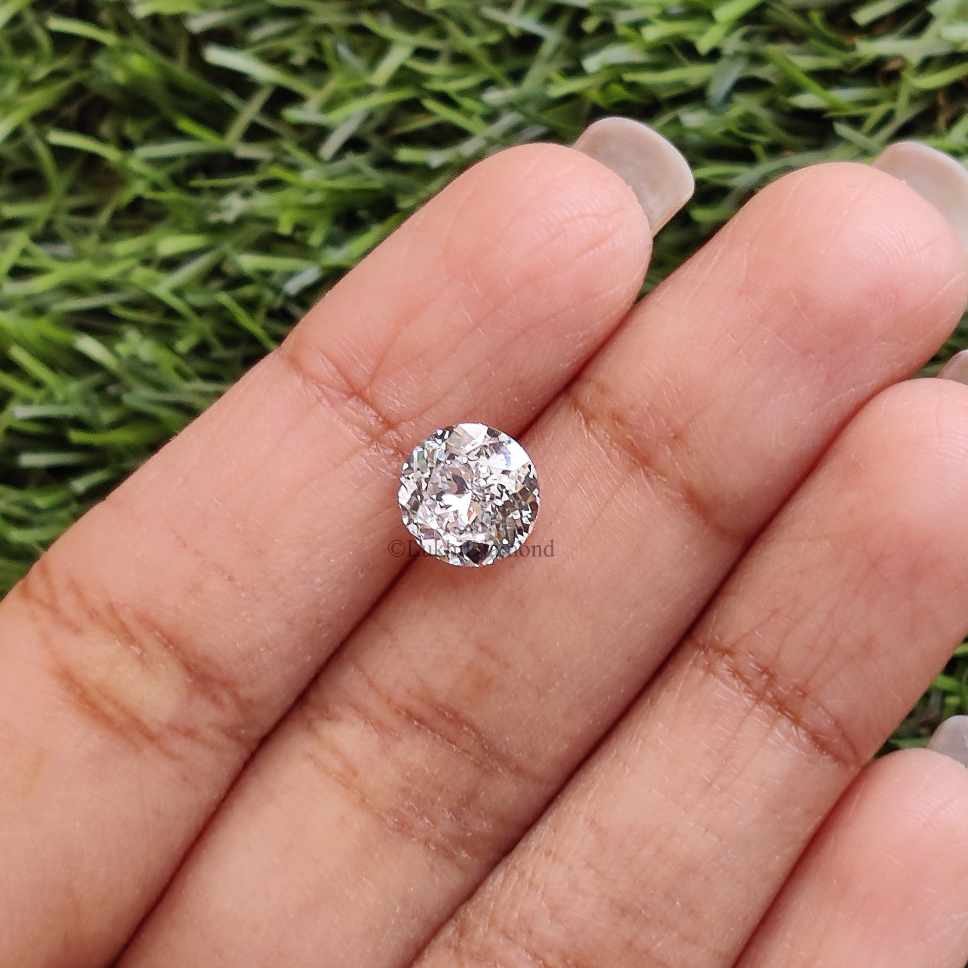 2.05 CT IGI Certified Round Portuguese Cut Diamond White - F Color VS2 Clarity Lab Grown Lab Created Round Modified Cut CVD Diamond L3239