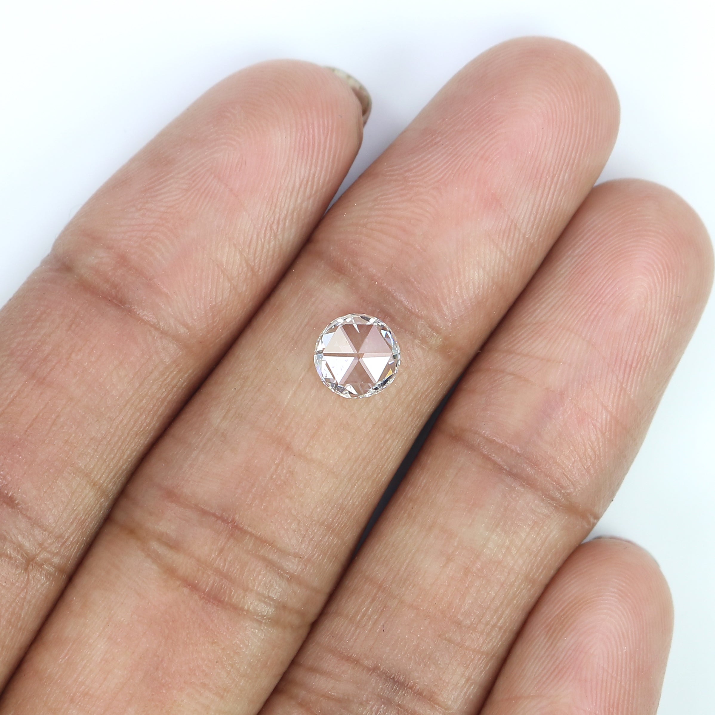 0.55 CT Natural Loose Round Rose Cut Diamond White - G Rose Cut Diamond 6.00 MM Natural Loose White -G Diamond Round Rose Cut Diamond QL6242