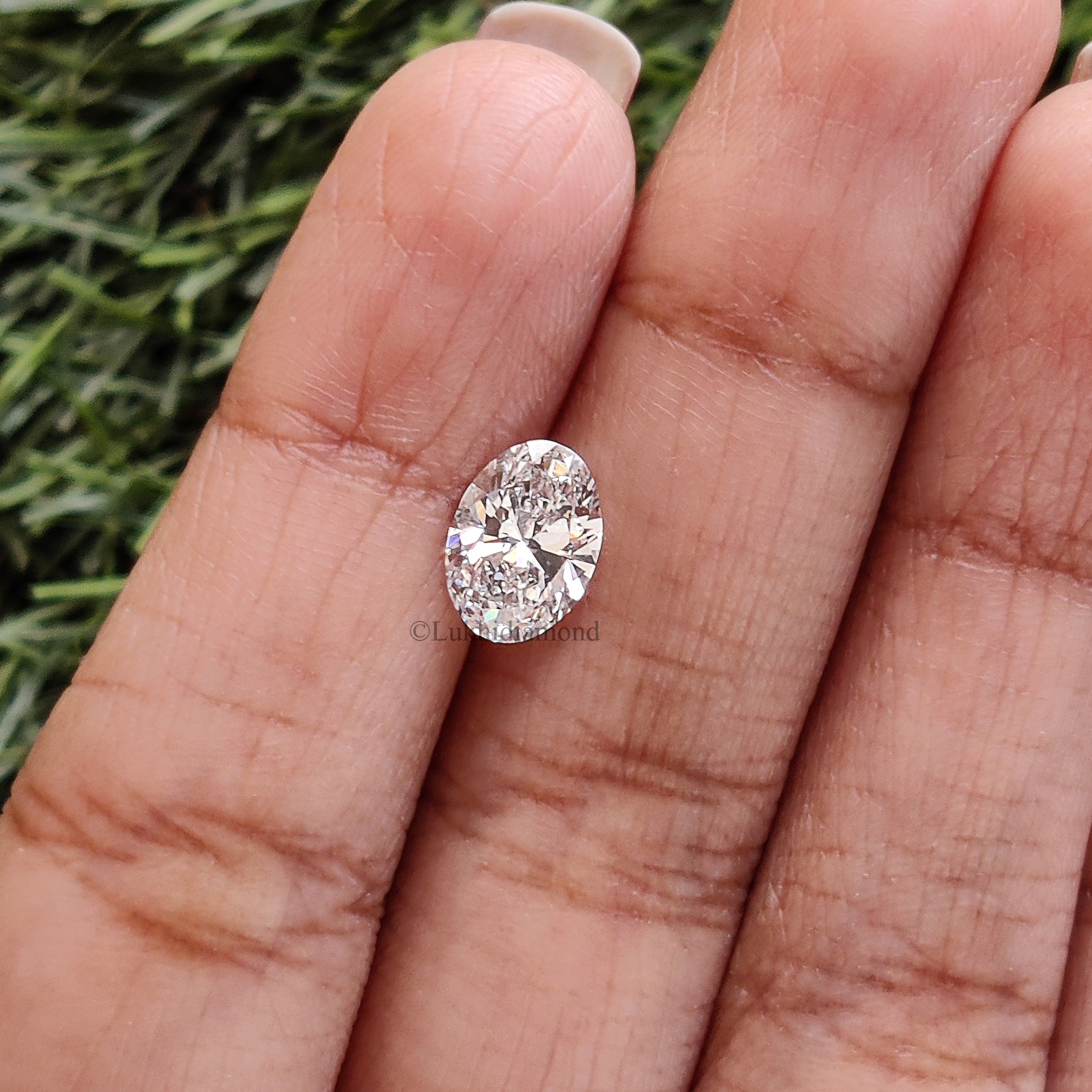 1.61 CT IGI Certified Oval Brilliant Cut Diamond White - D Color VS1 Clarity Lab Grown Diamond Lab Created Oval Diamond CVD Diamond L3258