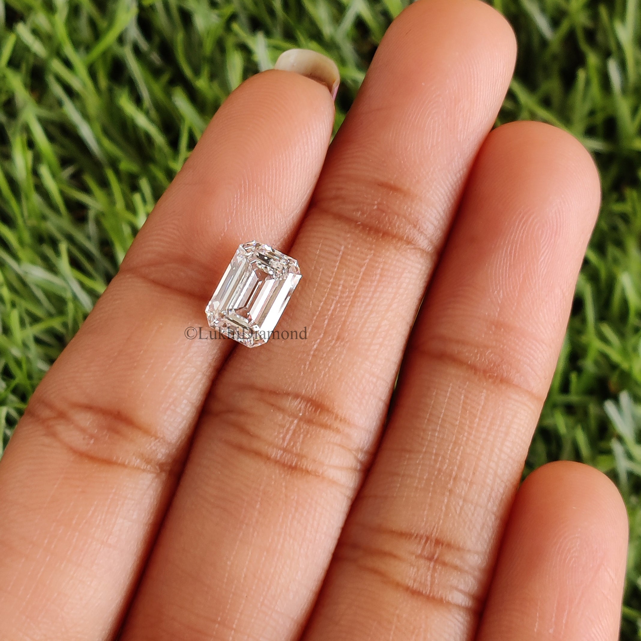 2.01 CT IGI Certified Emerald Cut Diamond White - D Color VVS2 Clarity Lab Grown Diamond Lab Created Emerald Diamond CVD Diamond L3221