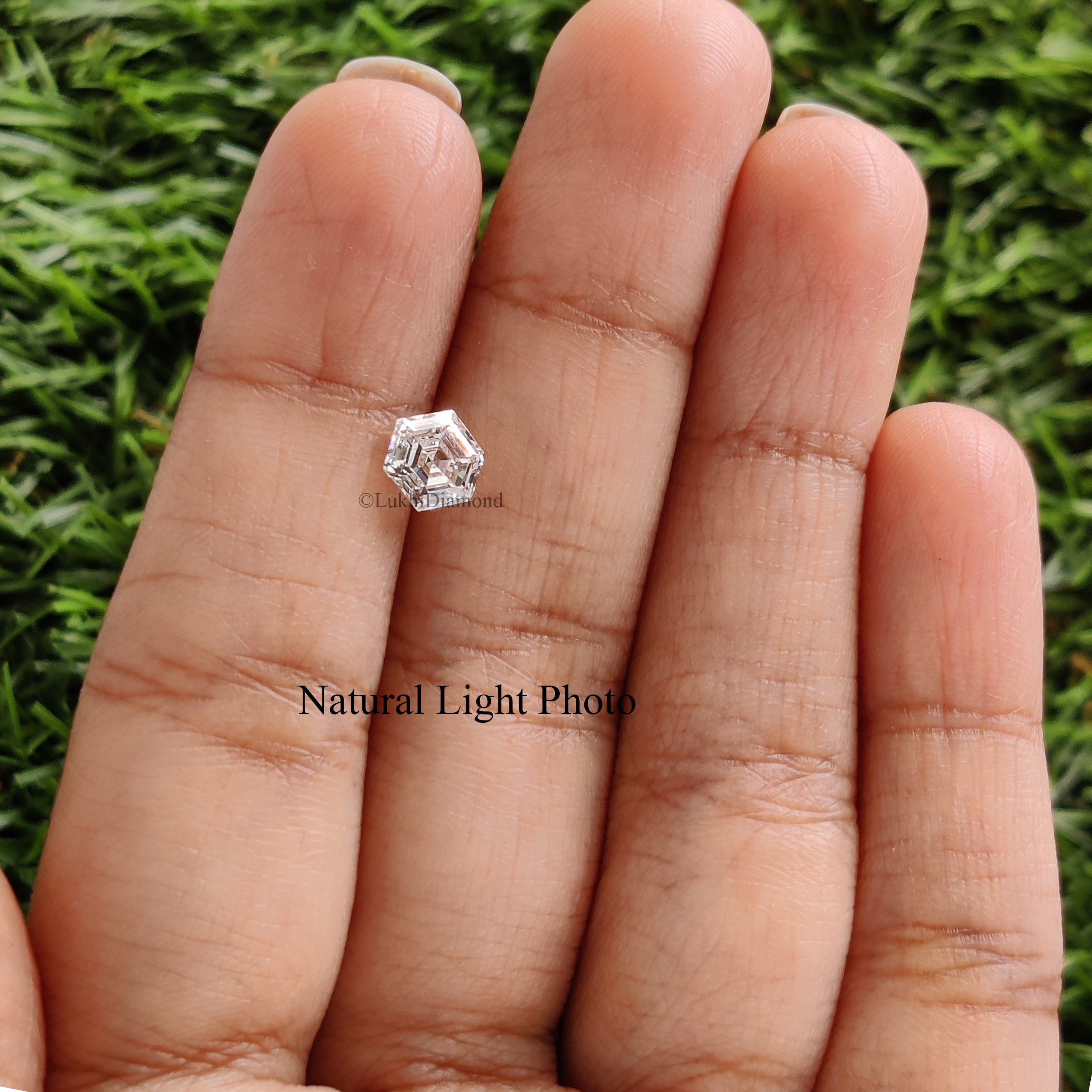 1.01 CT IGI Certified Hexagonal Step Cut Diamond White - D Color VVS2 Clarity Lab Grown Diamond Lab Created Diamond Hexagon CVD Diamond Q191