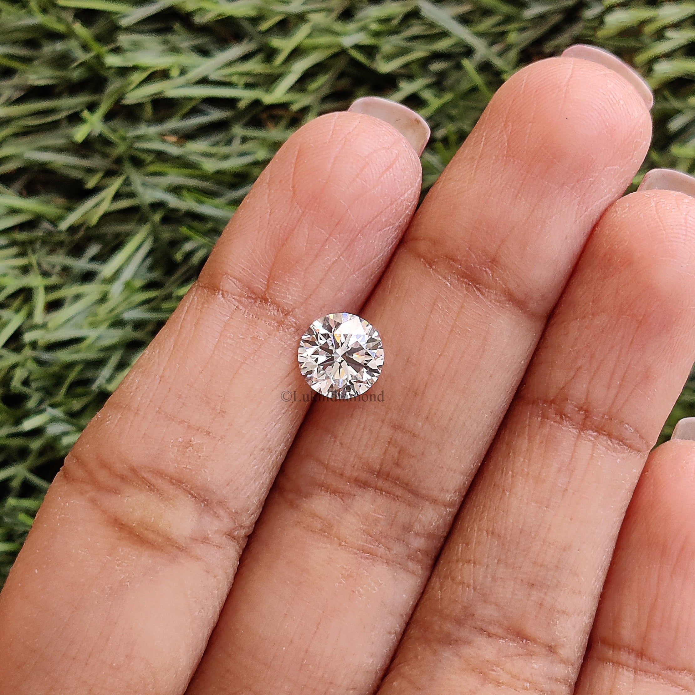 1.63 CT IGI Certified Round Brilliant Cut Diamond White - D Color VS1 Clarity Lab Grown Diamond Lab Created Diamond Round Diamond L3253