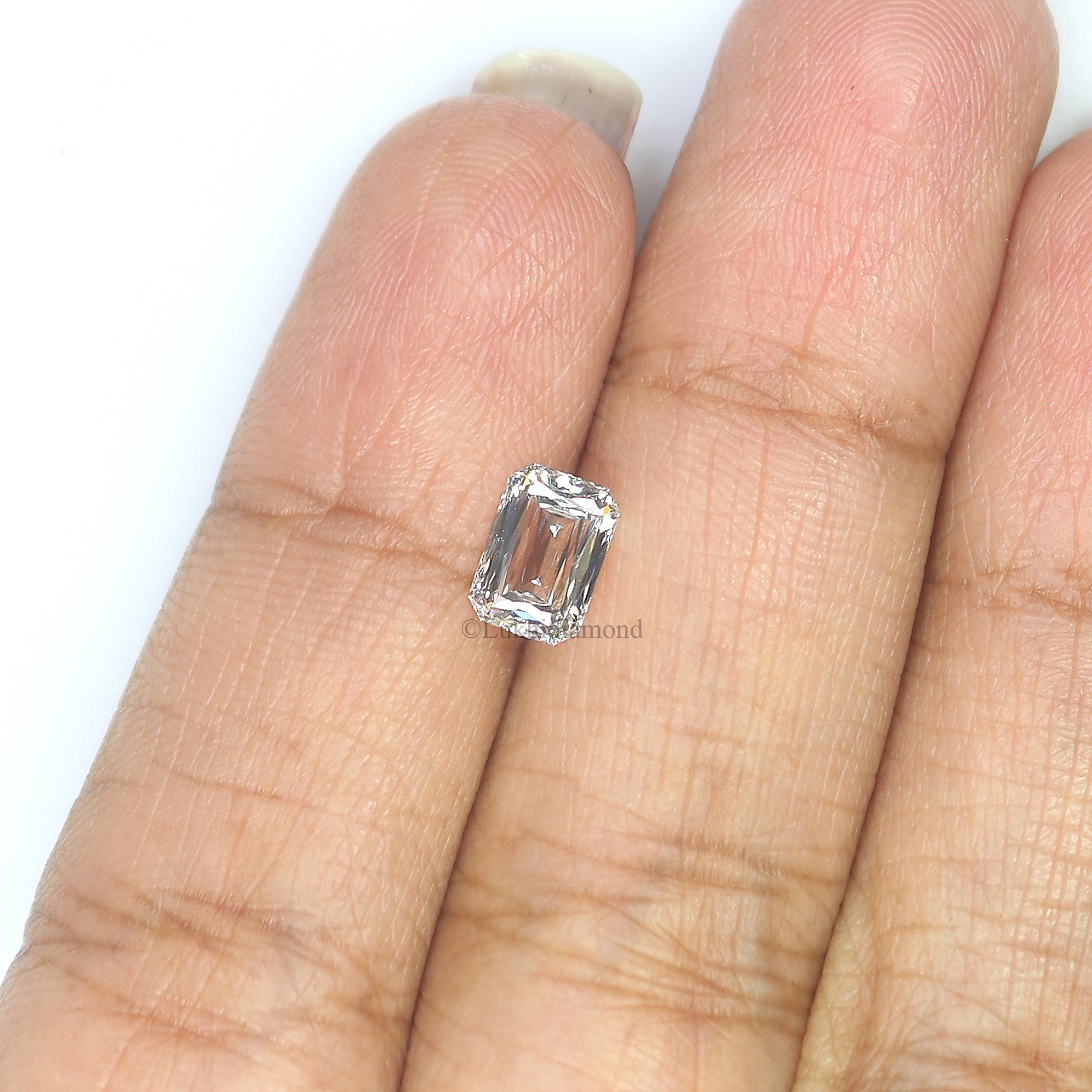 1.06 CT IGI Certified Cut Cornered Rectangular Mixed Cut Diamond White - D Color VVS2 Clarity Lab Grown Diamond Lab Created Diamond L3229