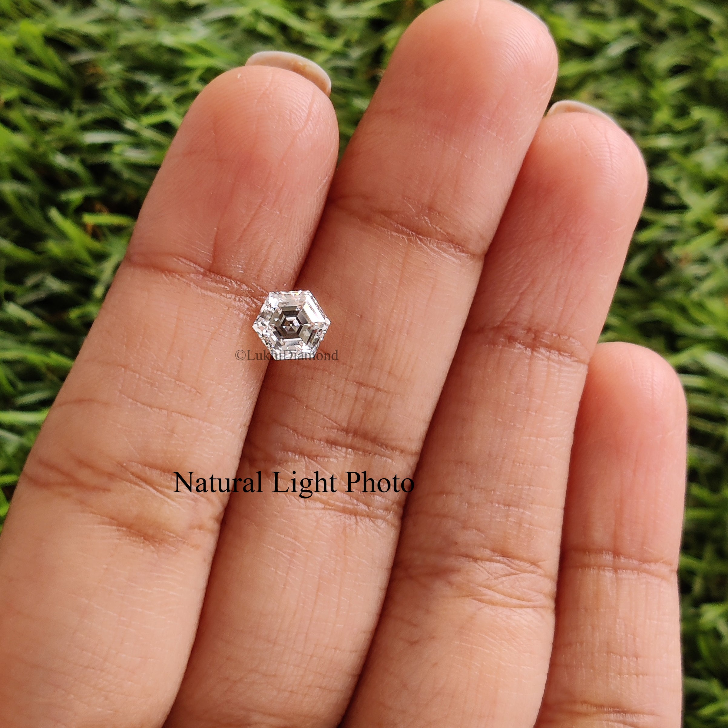 1.00 CT IGI Certified Hexagonal Step Cut Diamond White - E Color VS1 Clarity Lab Grown Diamond Lab Created Diamond Hexagon CVD Diamond Q192