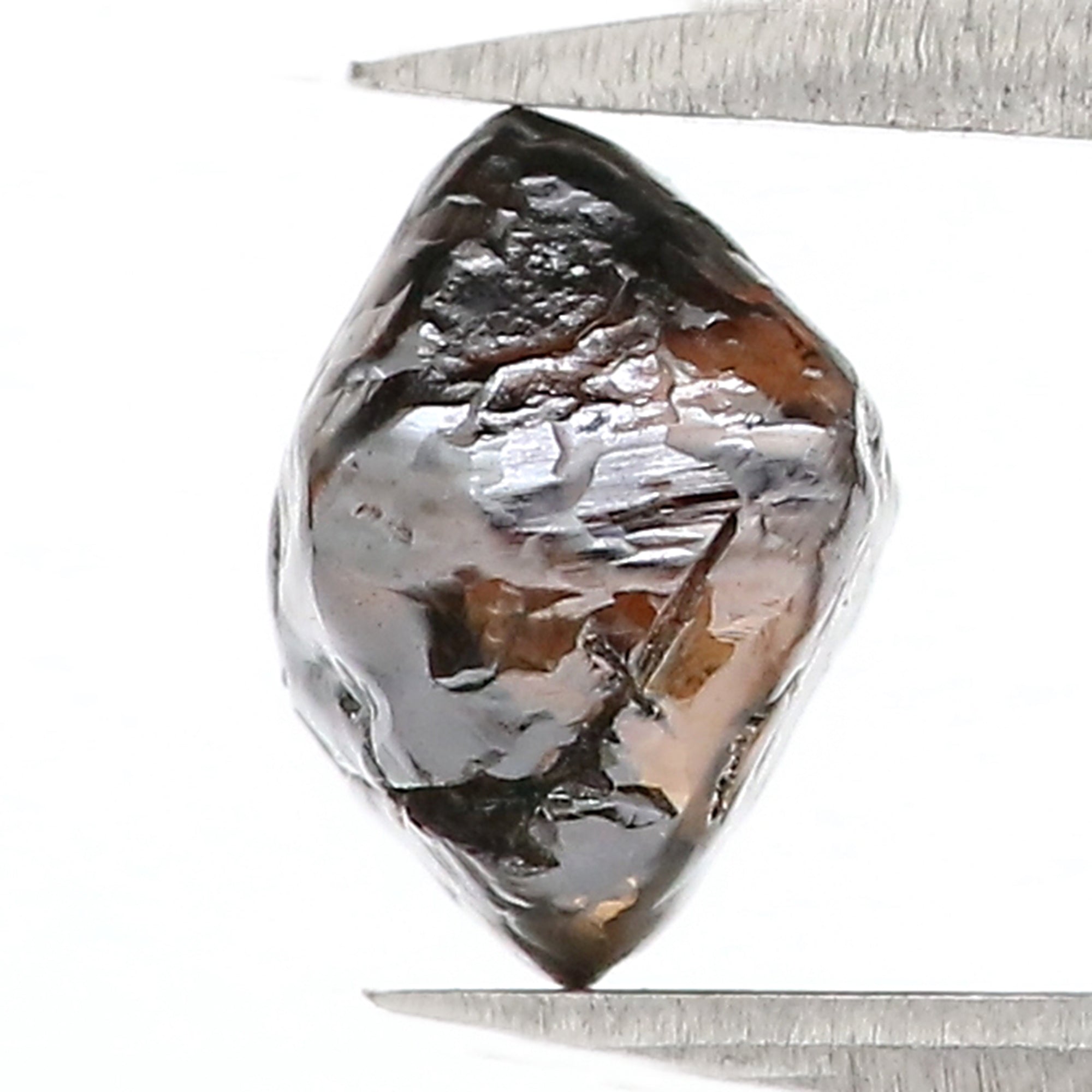 2.51 CT Natural Loose Rough Shape Diamond Brown Color Rough Cut Diamond 8.20 MM Natural Loose Black Color Rough Irregular Cut Diamond LQ3159