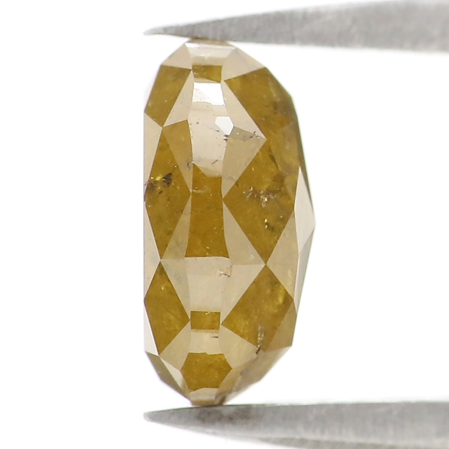 1.80 CT Natural Loose Oval Shape Diamond Yellow Color Oval Cut Diamond 8.10 MM Natural Loose Diamond Yellow Oval Rose Cut Diamond LQ2837