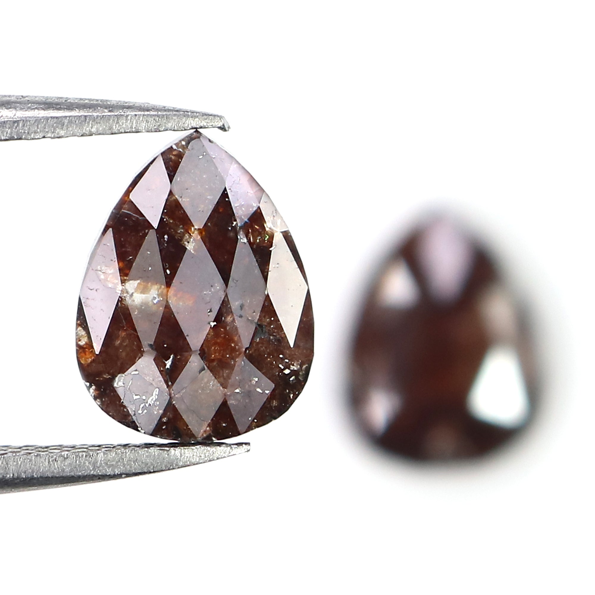 2.93 CT Natural Loose Pear Shape Pair Diamond Brown Color Diamond 9.45 MM Natural Loose Diamond Pear Cut Diamond Pear Pair Diamond LQ3160