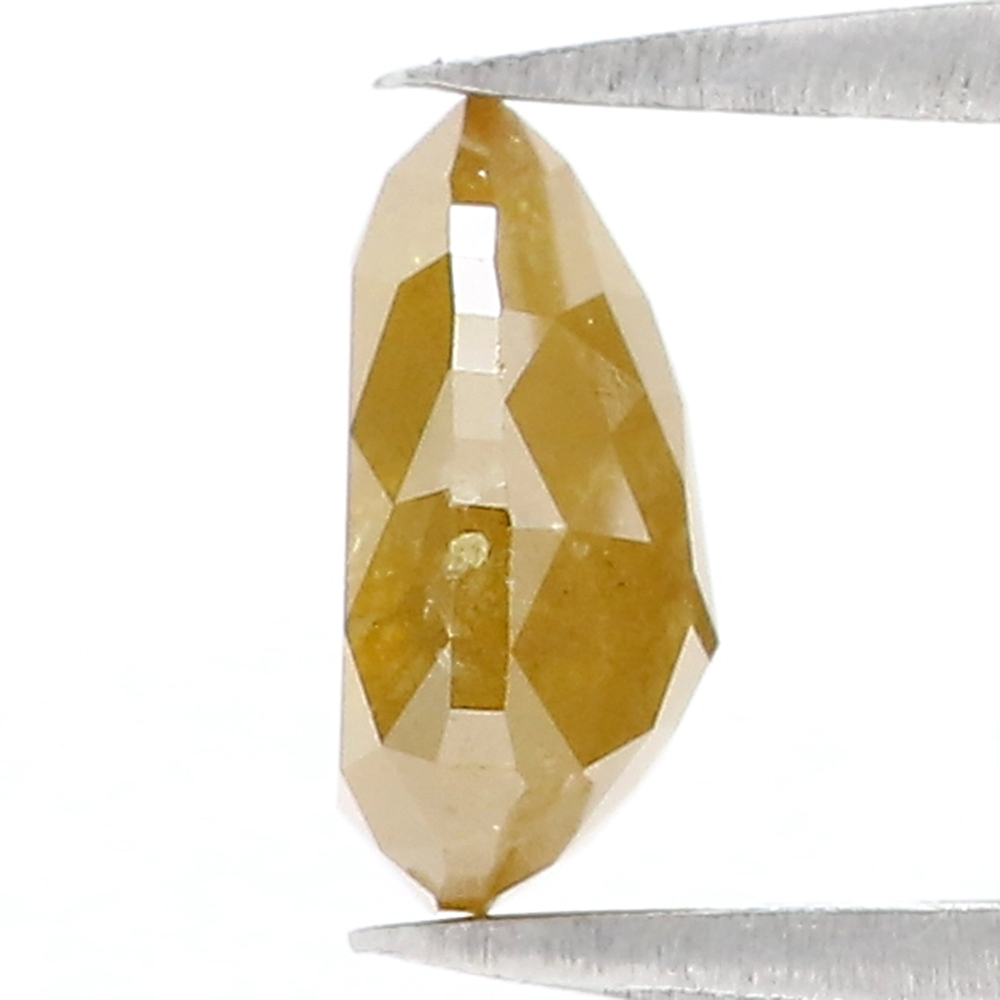 1.22 CT Natural Loose Pear Shape Diamond Yellow Color Pear Shape Diamond 7.85 MM Natural Loose Yellow Diamond Pear Rose Cut Diamond QL1620