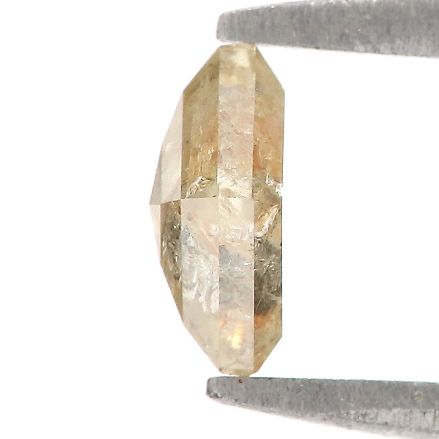 0.59 Ct Natural Loose Kite Shape Diamond Yellow Grey Color Kite Diamond 6.30 MM Natural Yellow Grey Diamond Kite Rose Cut Diamond QL9235