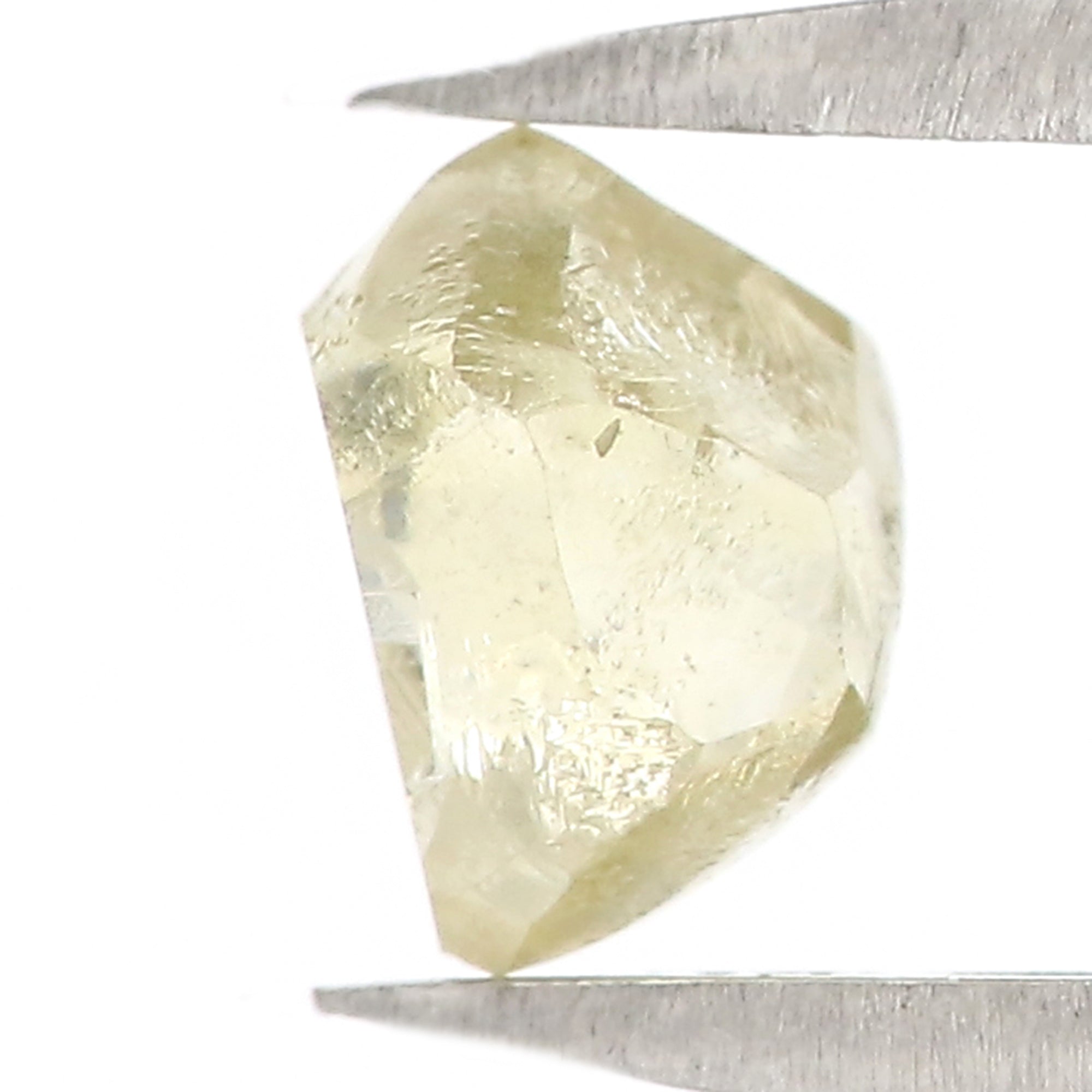 1.30 CT Natural Loose Rough Shape Diamond Light Yellow Color Rough Diamond 6.25 MM Natural Loose Yellow Diamond Rough Irregular Cut Diamond QL3124