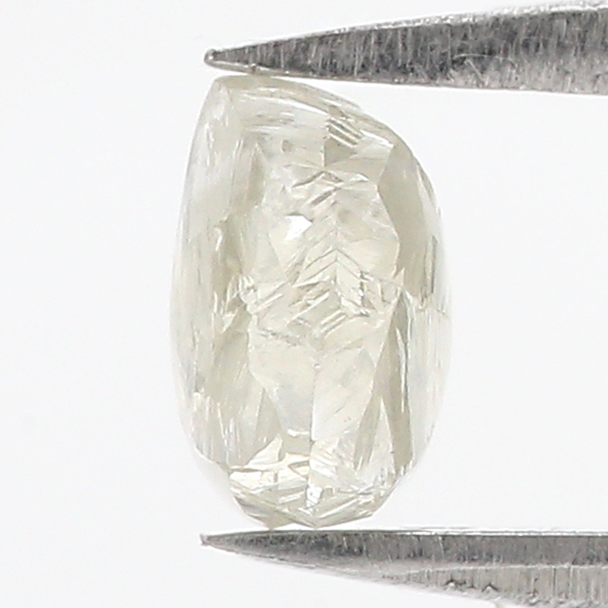 1.50 CT Natural Loose Rough Shape Diamond White Color Rough Diamond 6.35 MM Natural Loose White Diamond Rough Irregular Cut Diamond QL3119