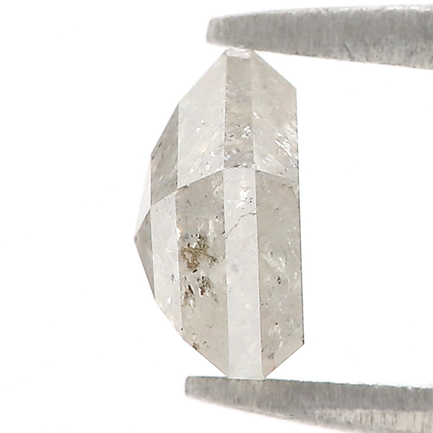 1.28 Ct Natural Loose Pentagon Shape Diamond Grey Color Pentagon Cut Diamond 6.75 MM Natural Grey Diamond Pentagon Rose Cut Diamond QL9877