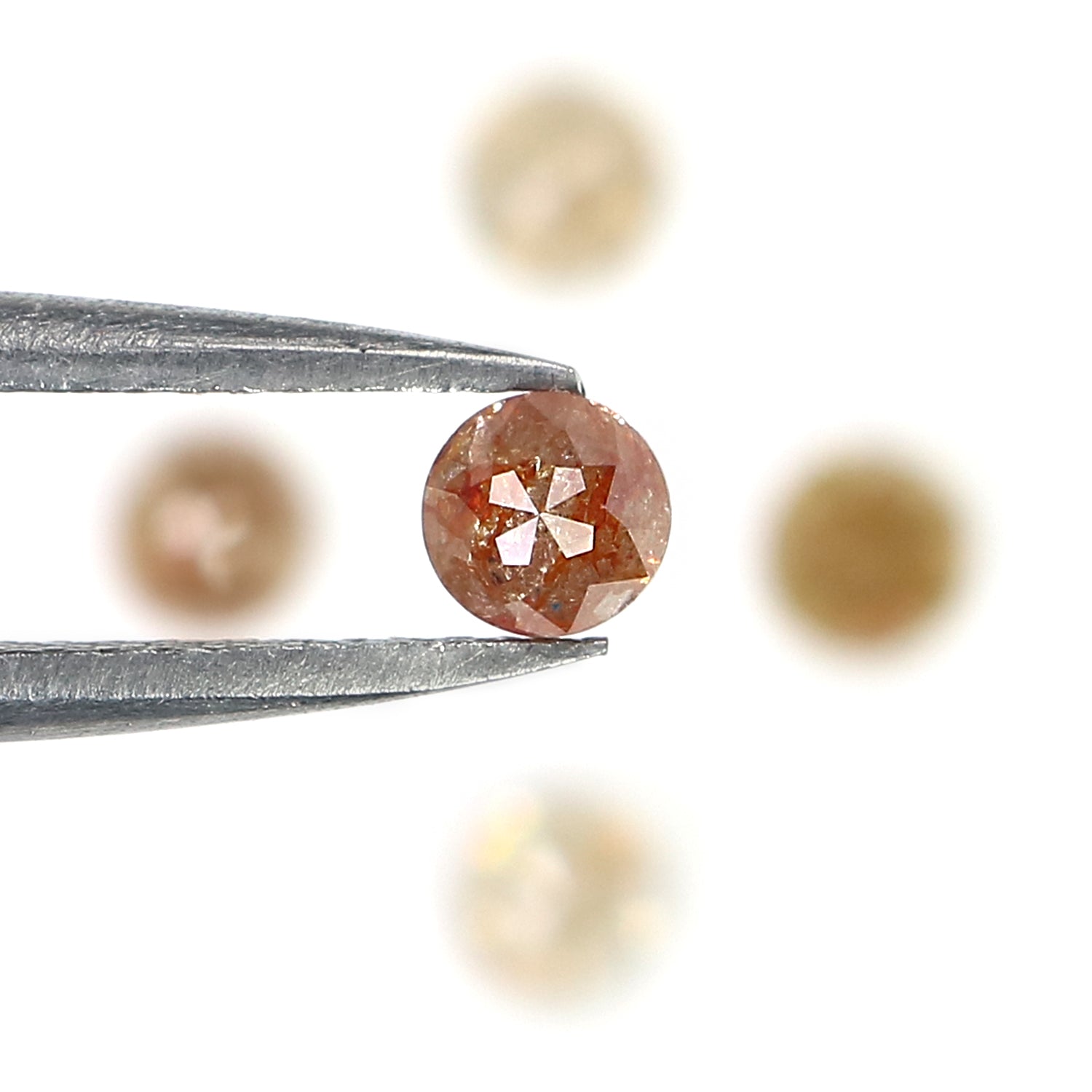 1.37 CT Natural Loose Round Rose Cut Diamond Brown Color Round Shape Diamond 3.50 MM Natural Loose Grey Color Round Rose Cut Diamond LQ1702