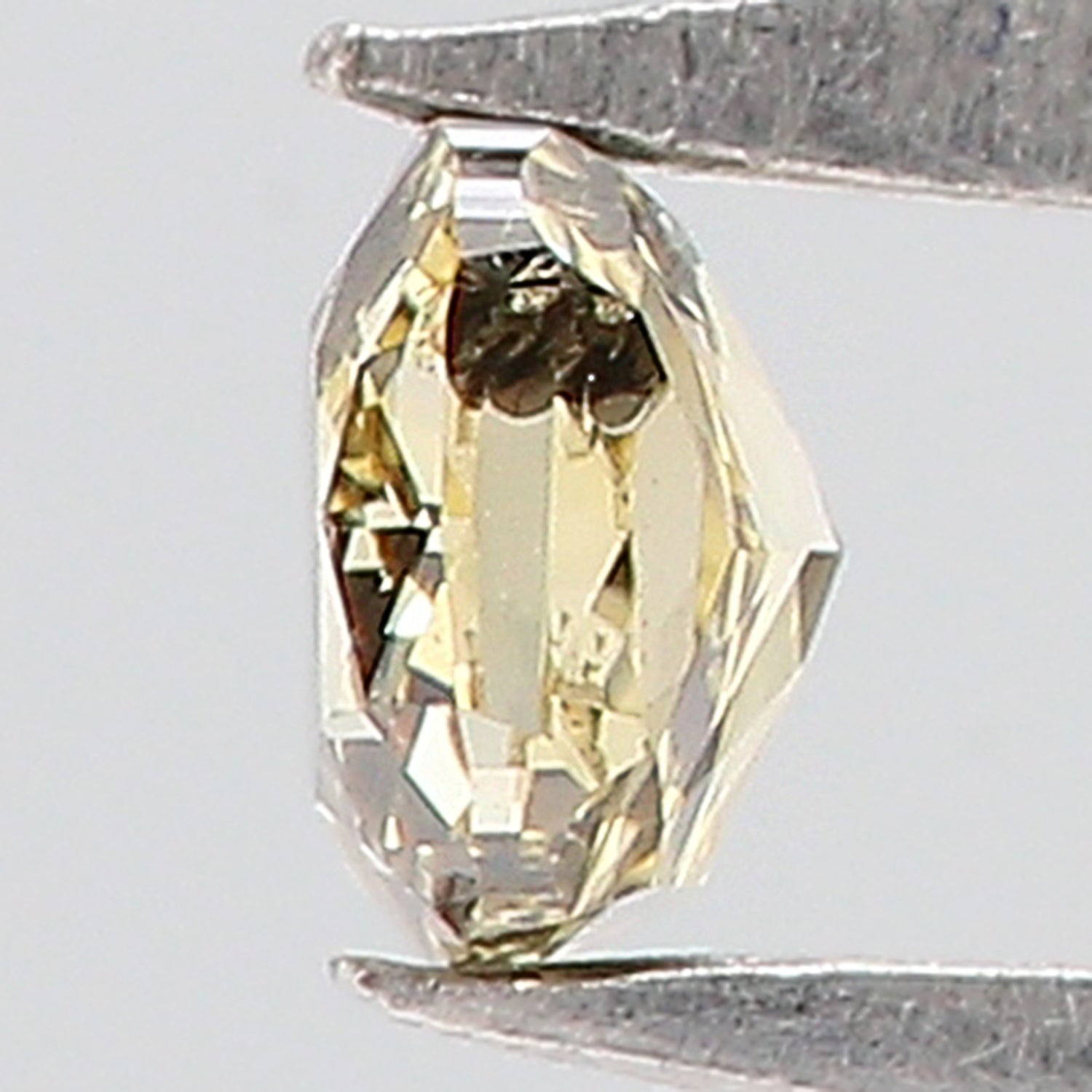 Natural Loose Diamond Cushion Brown Yellow Color SI2 Clarity 2.80 MM 0.11 Ct KR1169