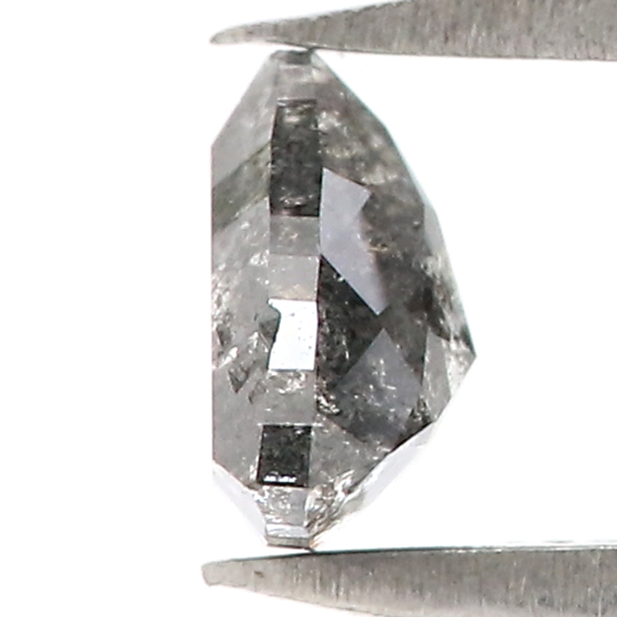 0.49 CT Natural Loose Triangle Shape Diamond Salt And Pepper Triangle Cut Diamond 5.10 MM Black Grey Triangle Shape Rose Cut Diamond QL3138