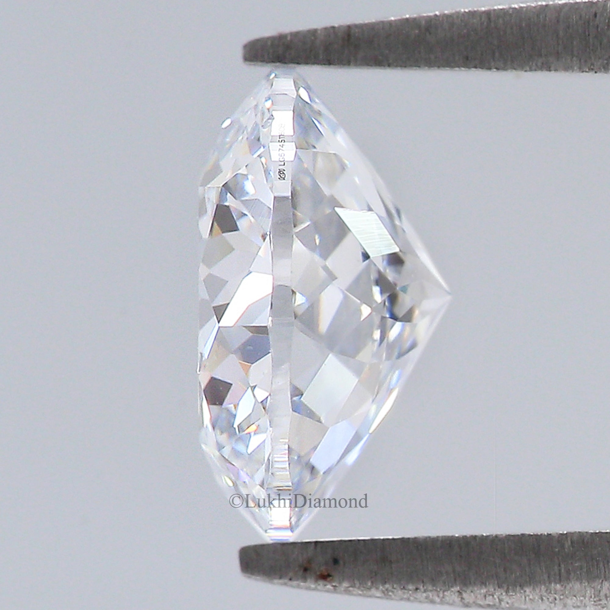 2.05 CT IGI Certified Round Portuguese Cut Diamond White - F Color VS2 Clarity Lab Grown Lab Created Round Modified Cut CVD Diamond L3239