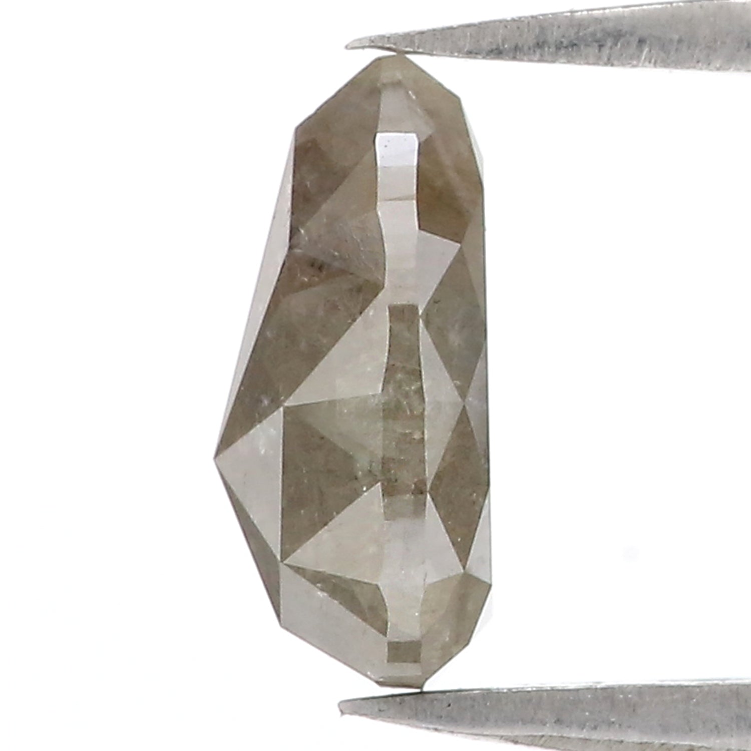 2.25 CT Natural Loose Pear Diamond Grey Color Pear Diamond 10.00 MM Natural Loose Diamond Pear Rose Cut Diamond Pear Shape Diamond QL1669