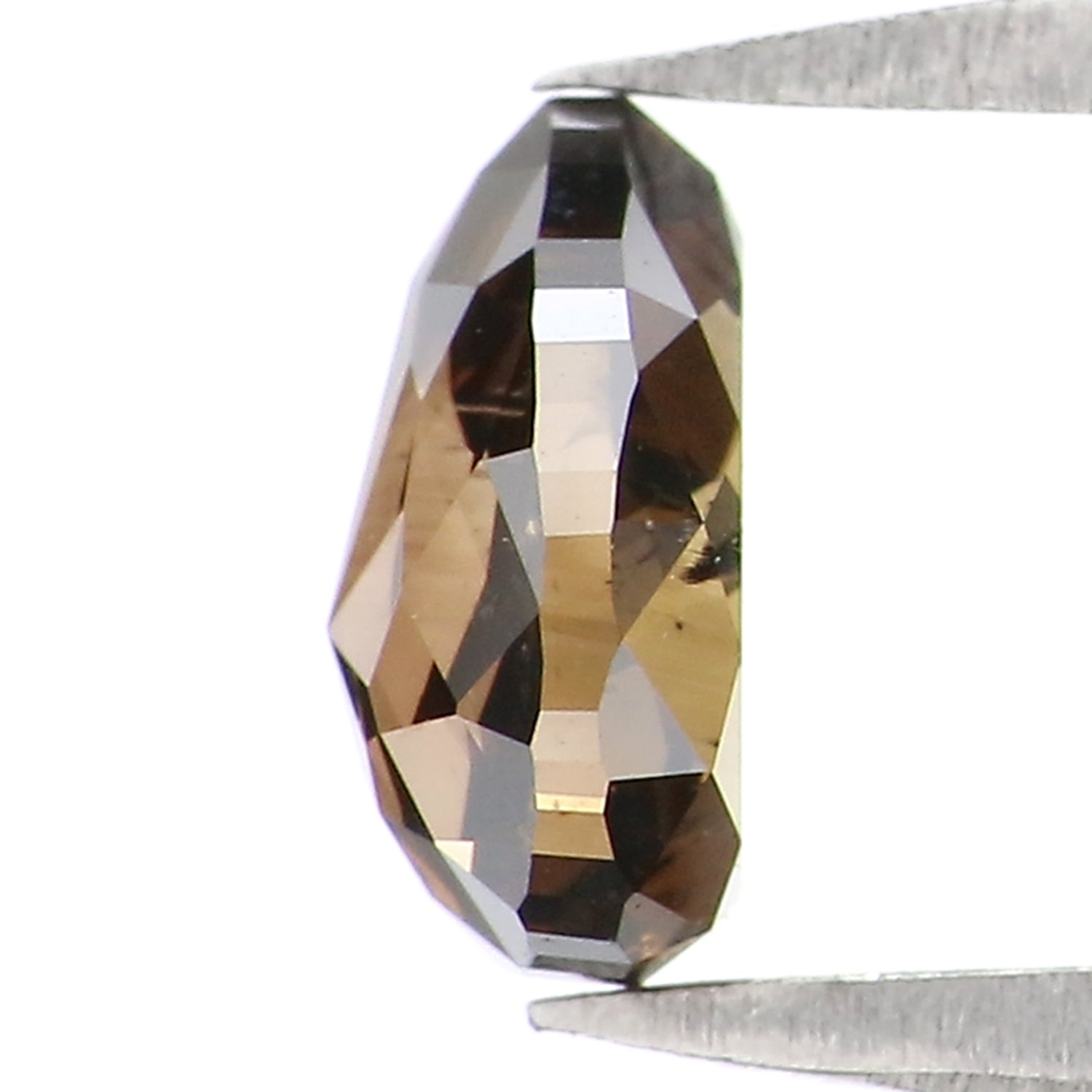 0.80 CT Natural Loose Pear Shape Diamond Black Brown Color Pear Cut Diamond 6.60 MM Natural Loose Pear Shape Rose Cut Diamond LQ8989