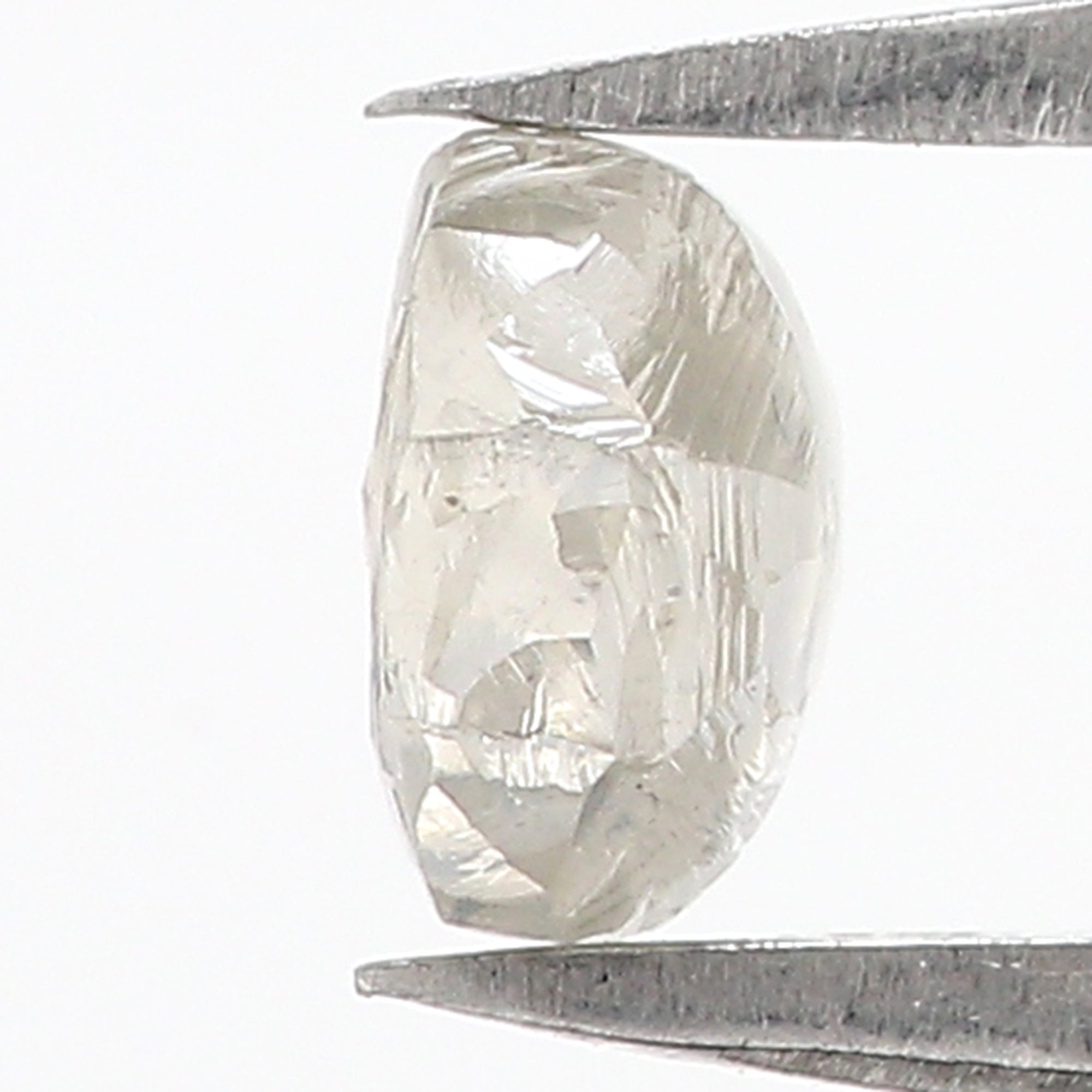 1.00 CT Natural Loose Rough Shape Diamond Grey Color Rough Diamond 5.75 MM Natural Loose Grey Diamond Rough Irregular Cut Diamond QL3121