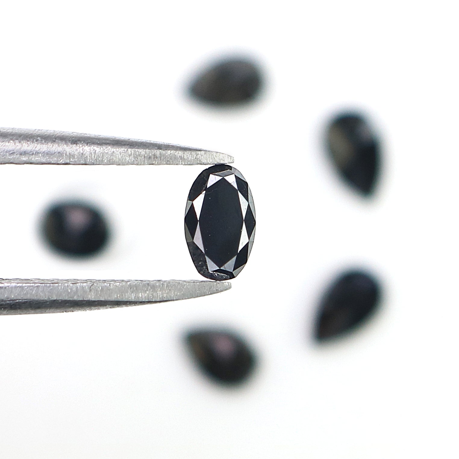 1.19 CT Natural Loose Mix Shape Diamond Black Color Mix Shape Diamond 4.00 MM Natural Loose Black Color Mix Shape Rose Cut Diamond LQ9126