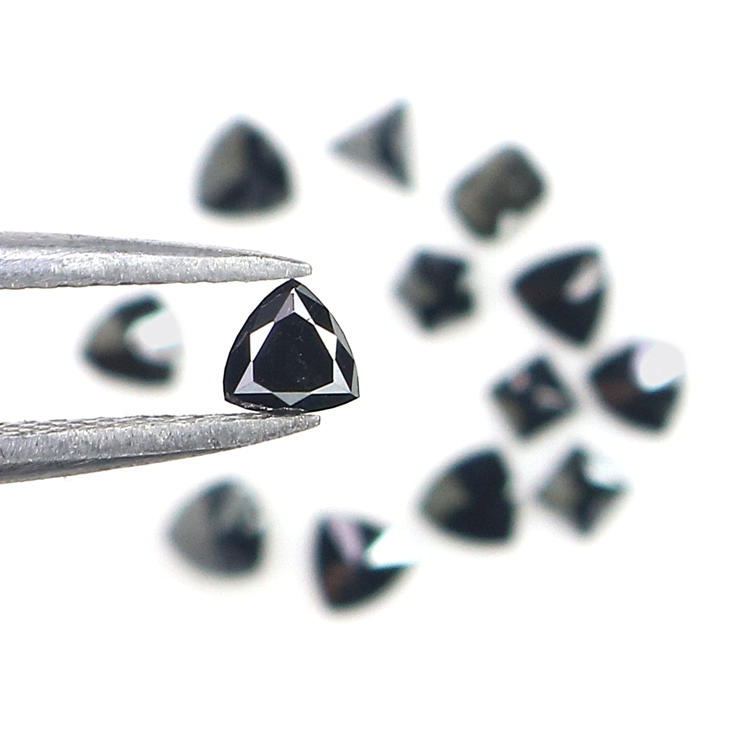 1.14 CT Natural Loose Mix Shape Diamond Black Color Mix Shape Diamond 2.15 MM Natural Loose Black Color Mix Shape Rose Cut Diamond LQ1847