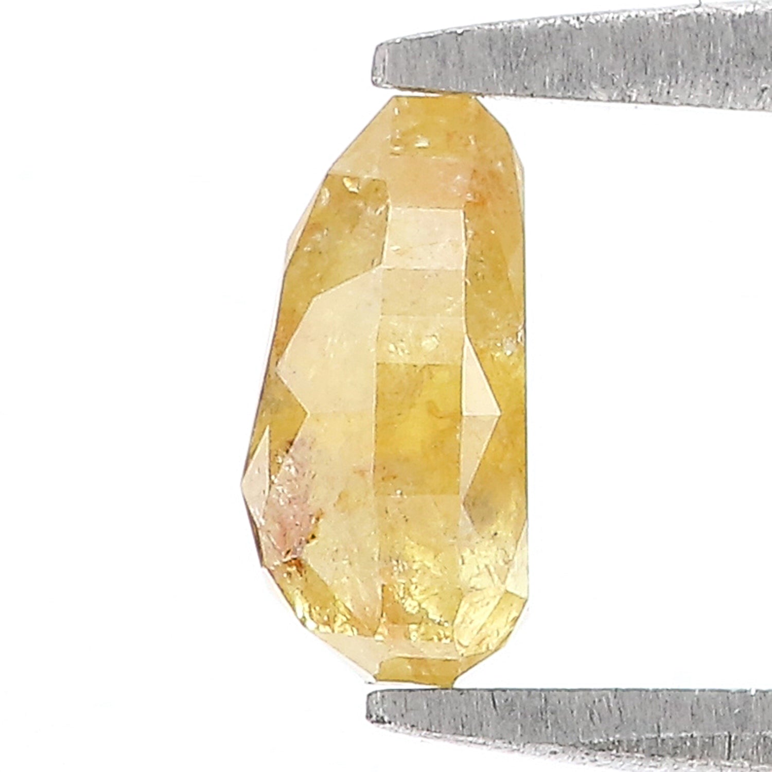 0.95 CT Natural Loose Pear Shape Diamond Yellow Color Pear Diamond 7.00 MM Natural Loose Yellow Color Diamond Pear Rose Cut Diamond LQ7651