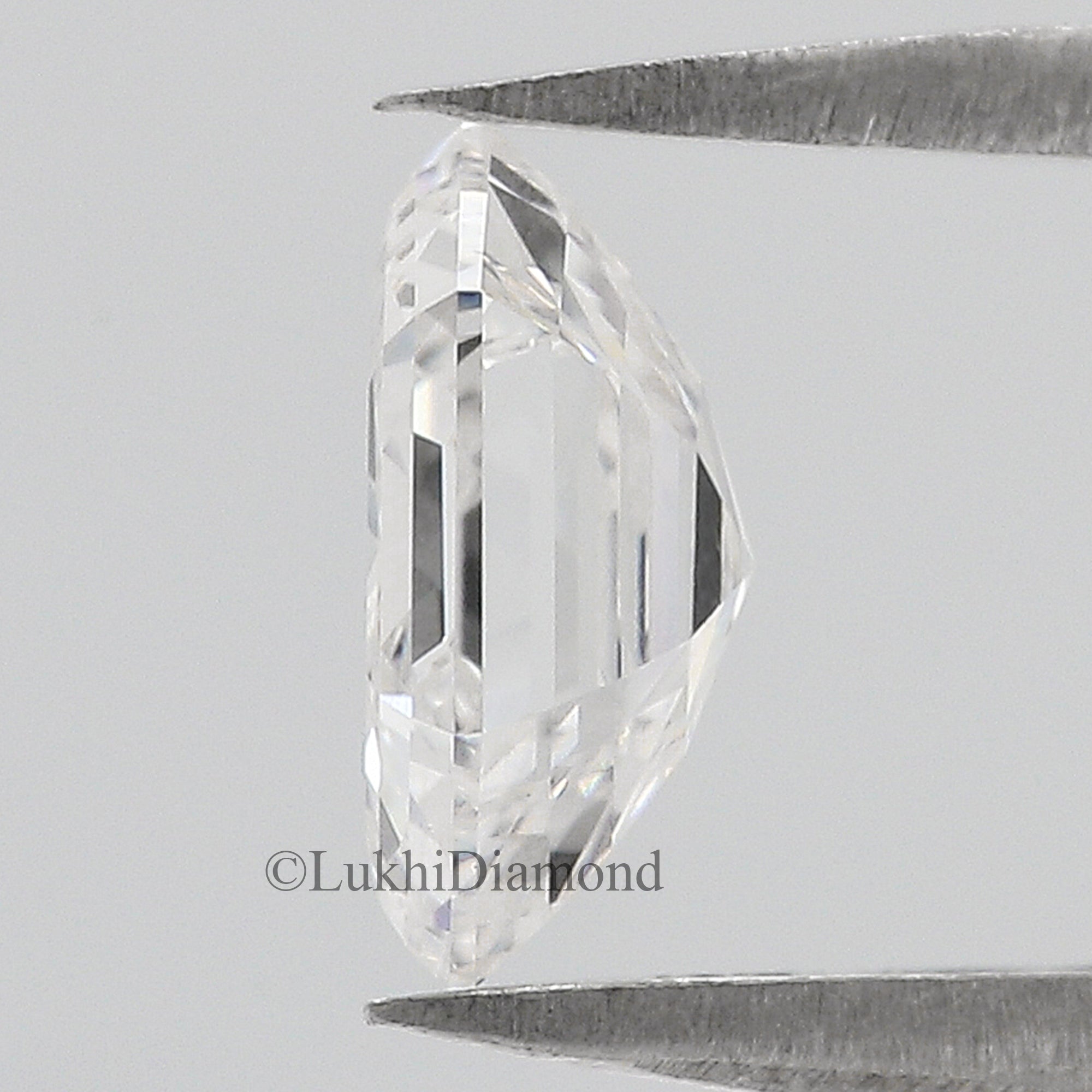 1.58 CT IGI Certified Hexagonal Step Cut Diamond White - E Color VVS2 Clarity Diamond Lab Grown Diamond Lab Created Hexagon CVD Diamond Q186