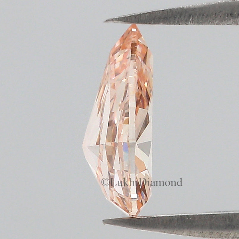 1.00 CT IGI Certified Pear Modified Brilliant Cut Diamond Fancy Vivid Pink Color VS2 Clarity Lab Grown CVD Diamond Lab Created Diamond L3205